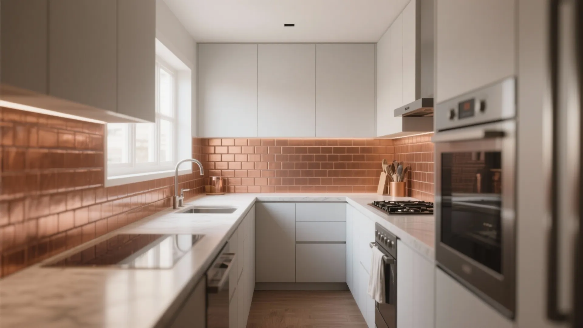 2. Classic Copper Subway Tiles