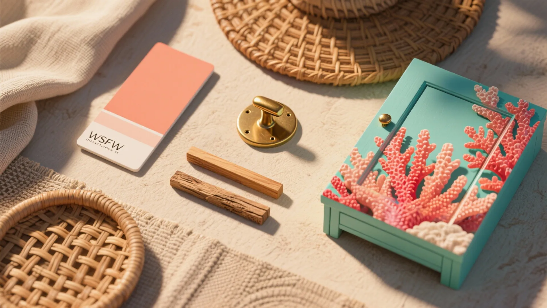 4. Sun-Kissed Coral Touches