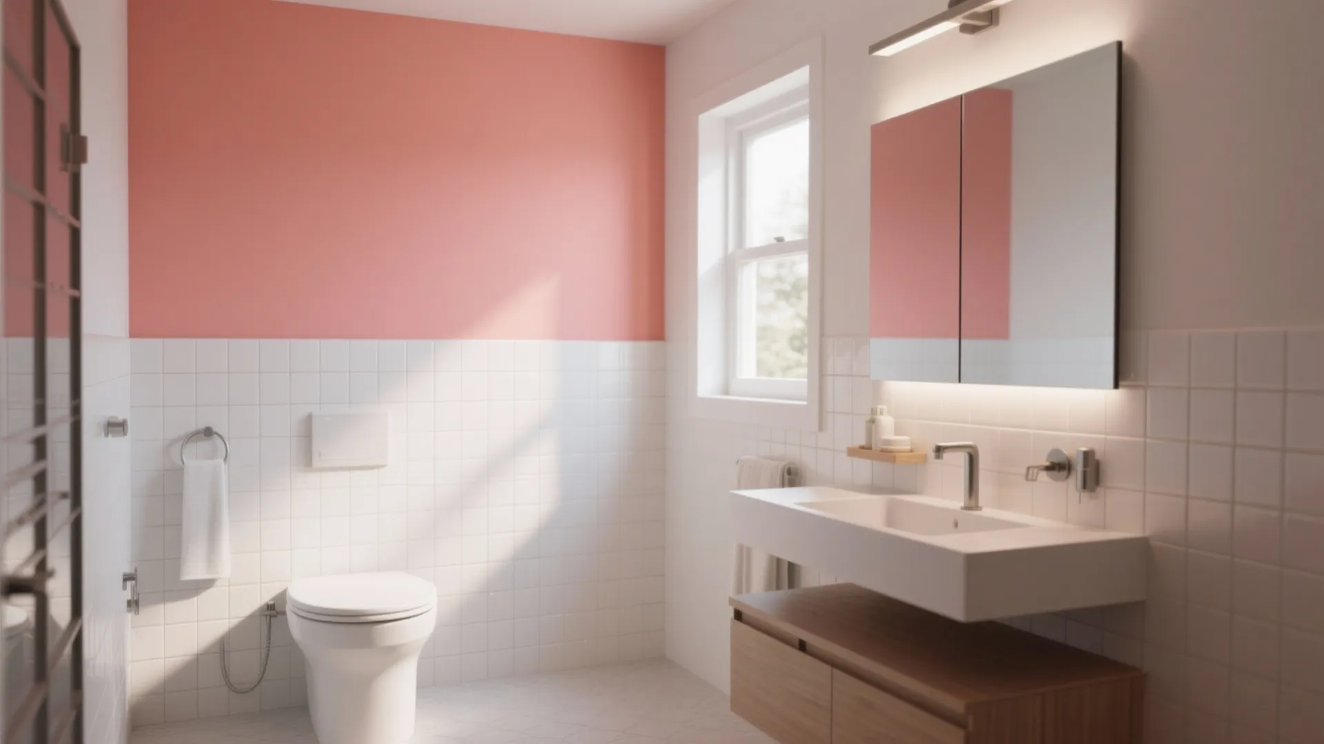 1. Coral Accent Wall