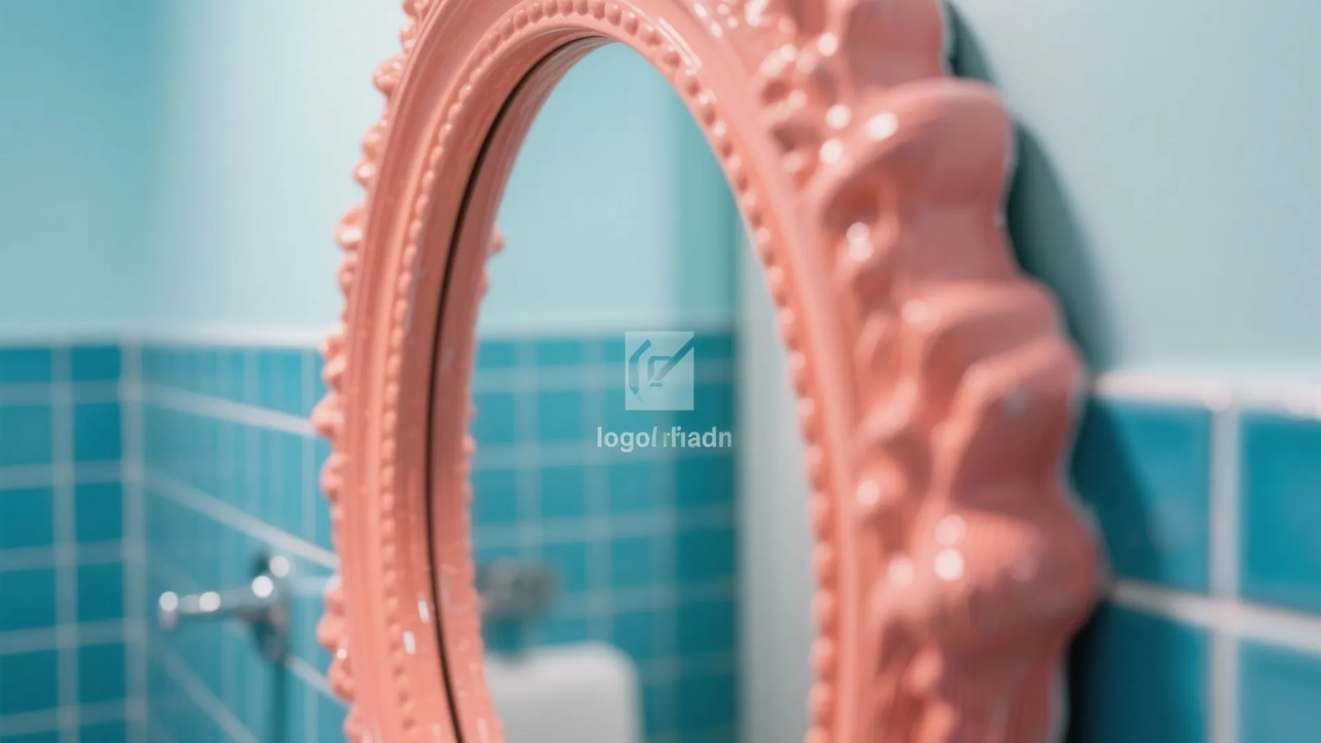 4. Coral Framed Mirror