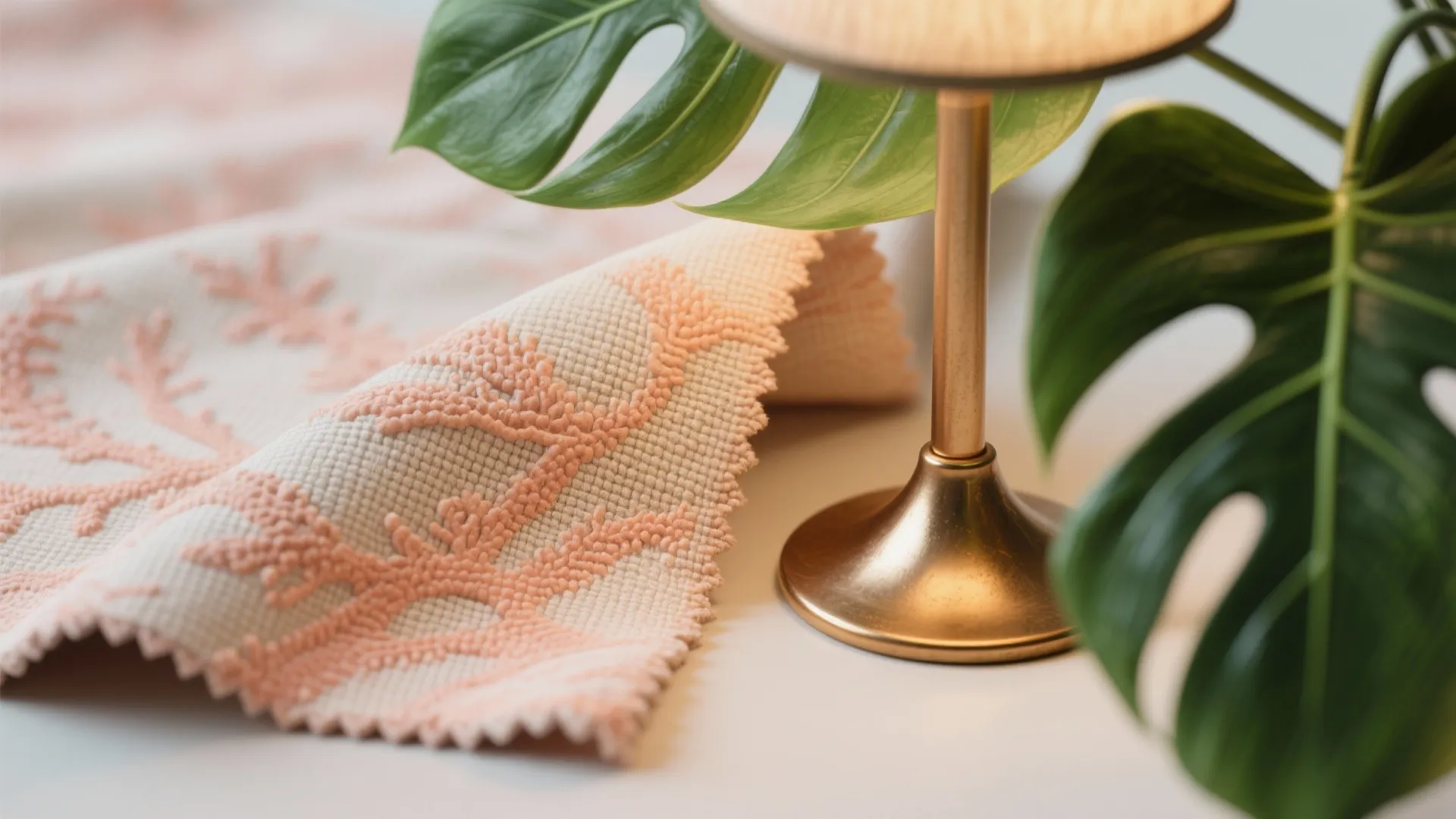 5. Color Story: Coral with Greenery and Warm Metals