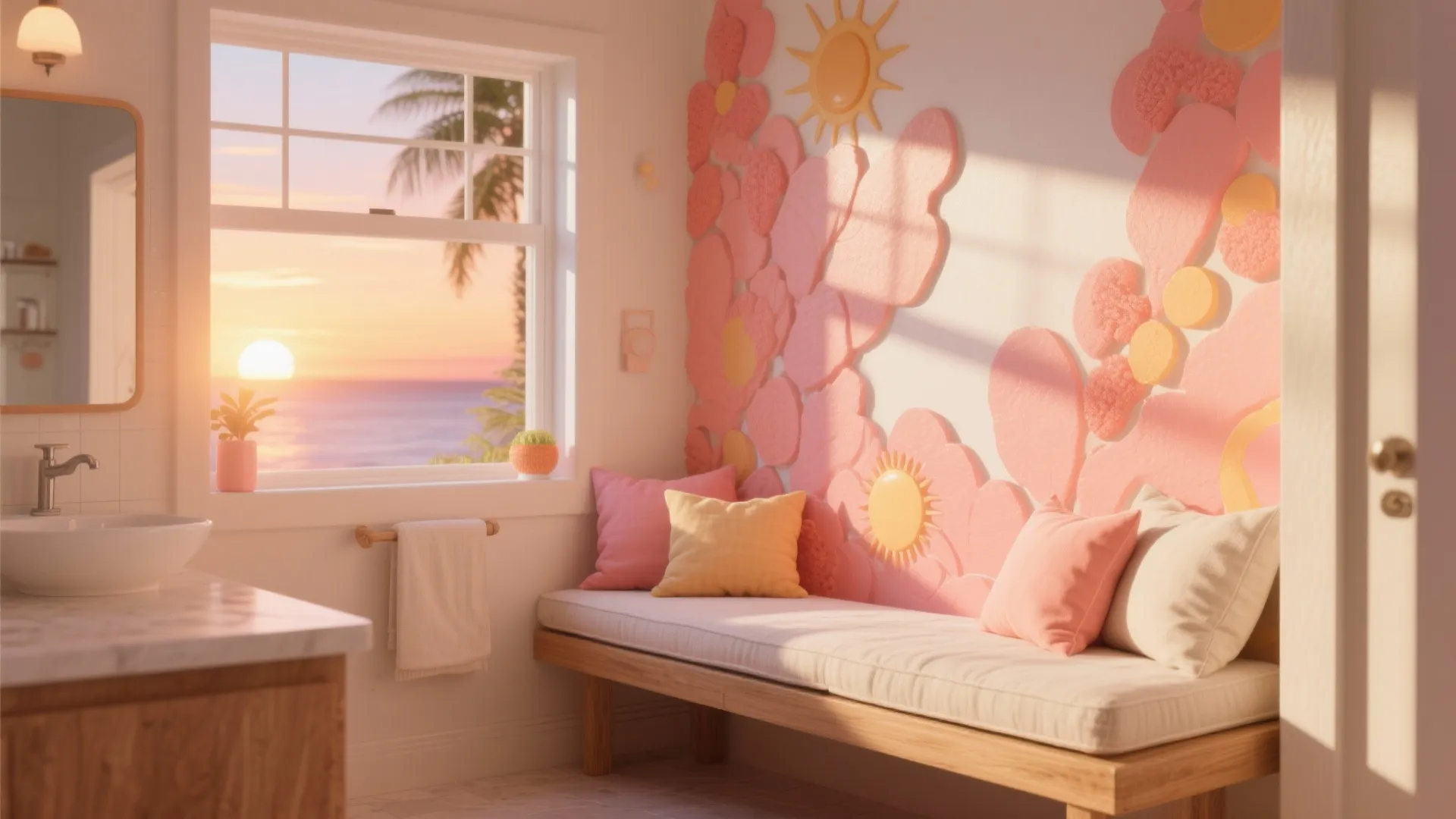 Sun-Soaked Coral & Peach