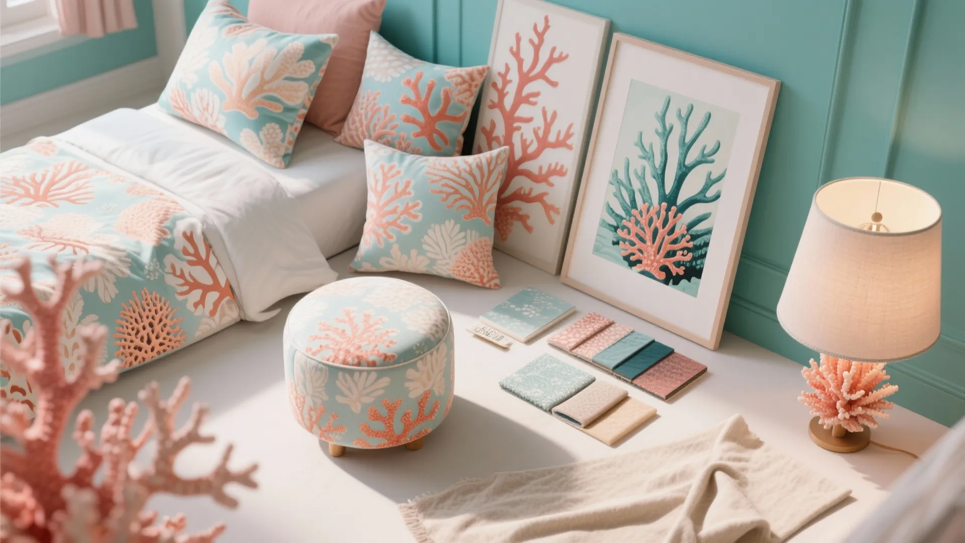 4. Small Pops: Pillows, Art, and Lamps