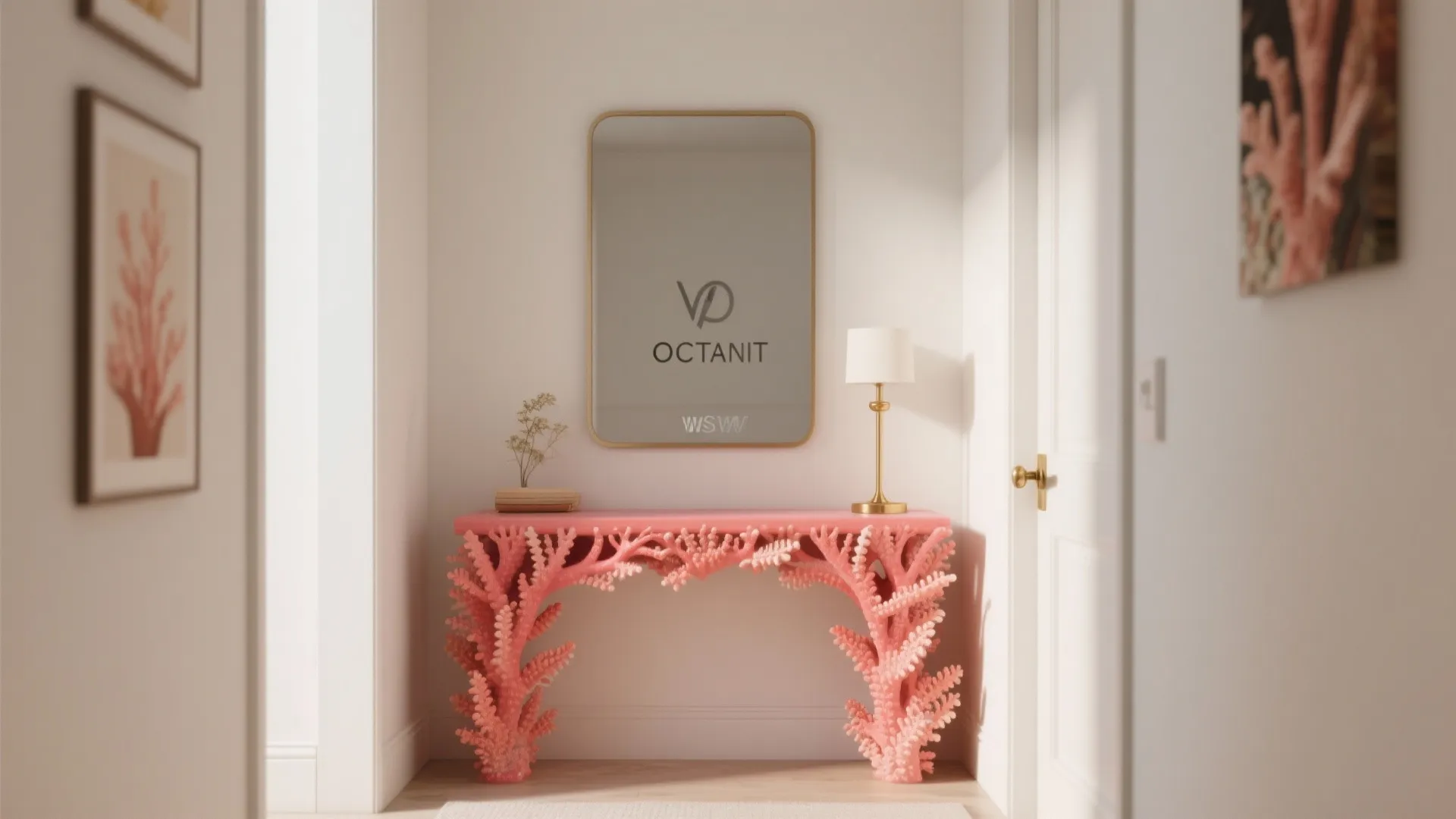 1. Living Coral as a Statement Piece