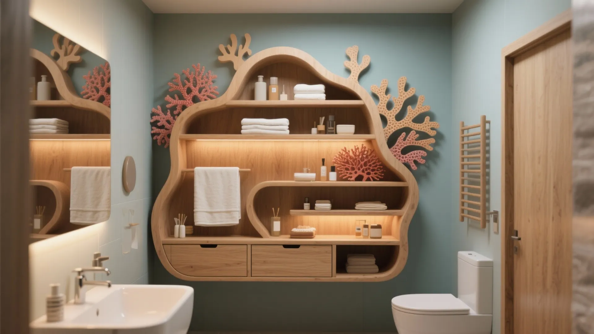 4. Smart Storage Shaped Like Coral Reefs