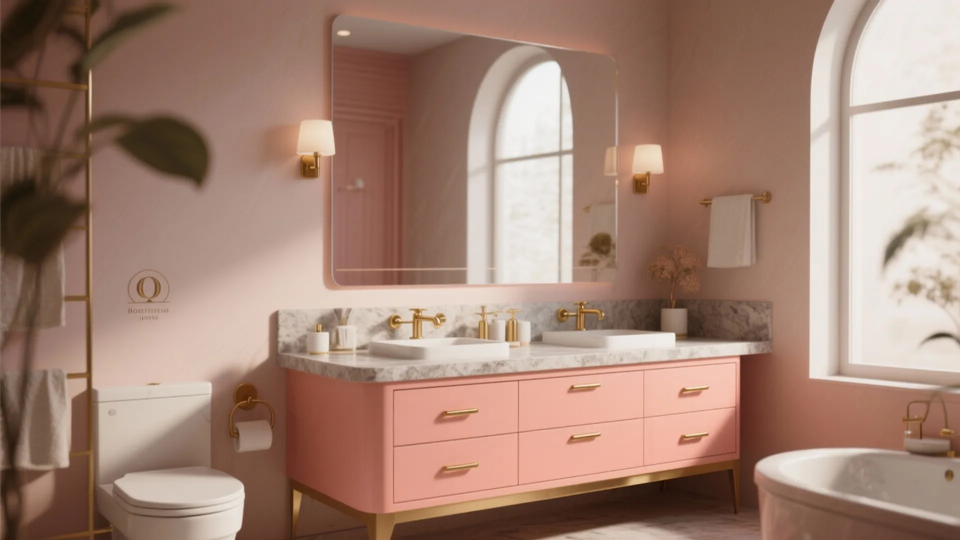 3. Coral Vanity or Cabinetry