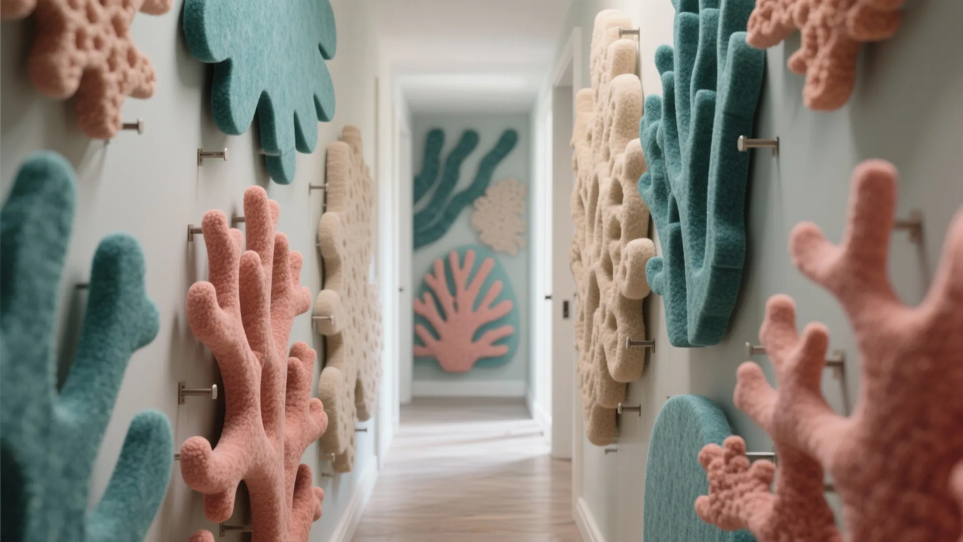 Idea 3: Coral Wall Panels with Felt and Foam