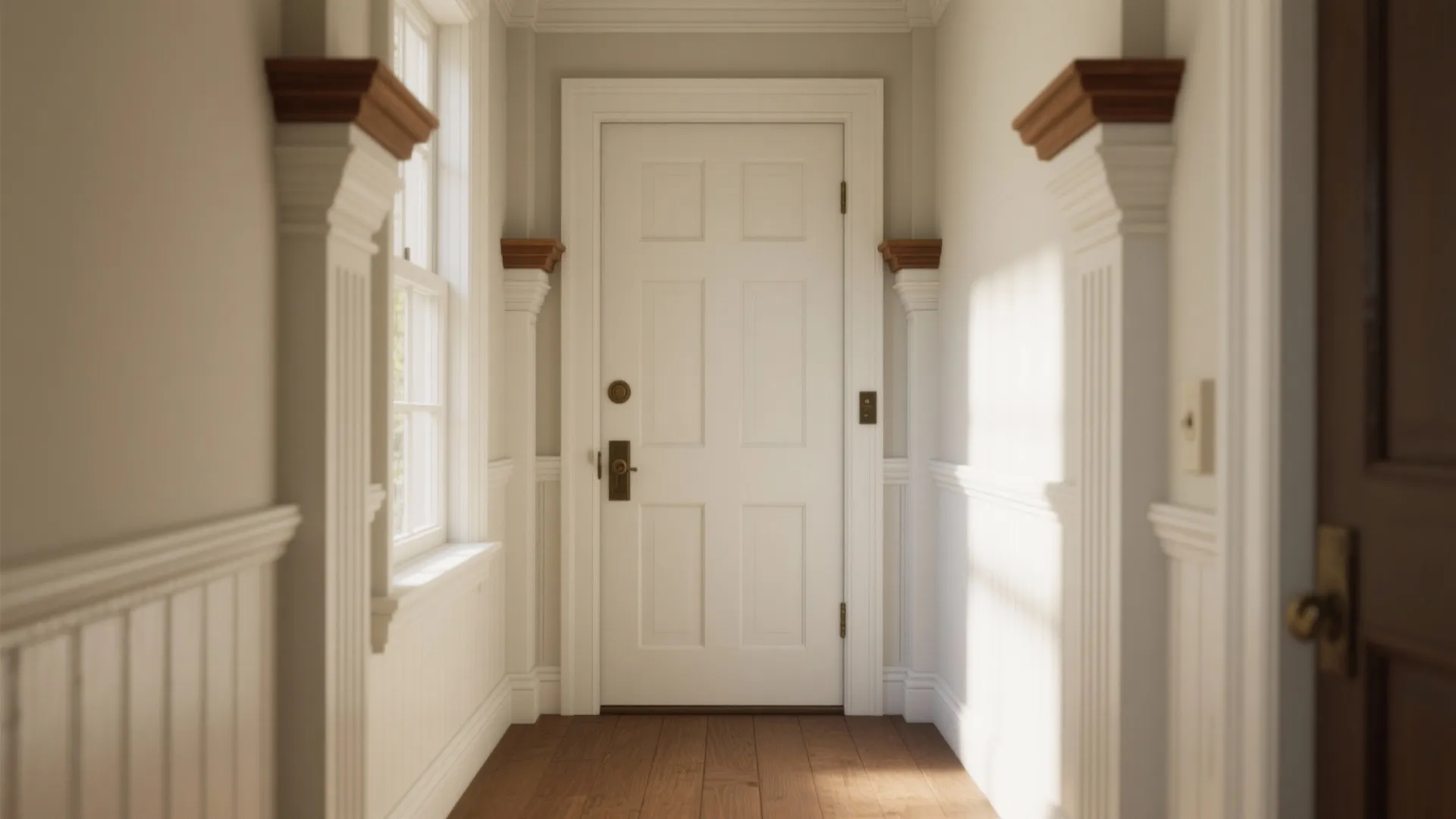 3. Integrated Side Trim with Simple Corbels