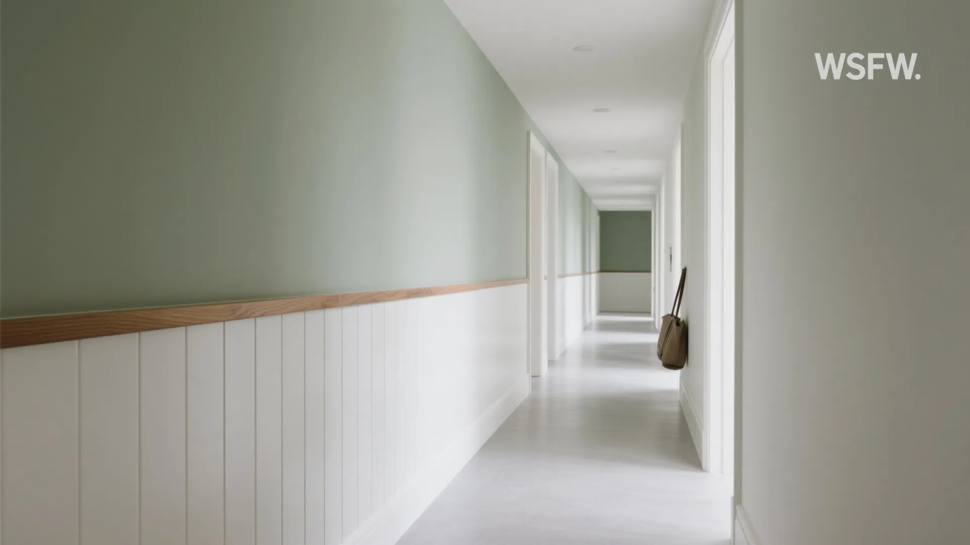 Half-Height Wainscot and Color-Blocking in High-Traffic Zones