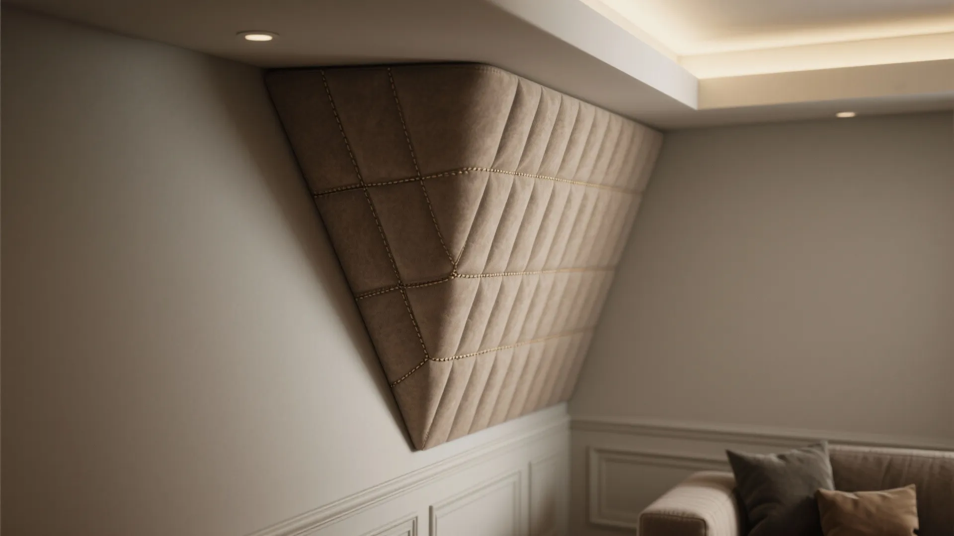 5. Soft ceiling-to-wall corner wedges