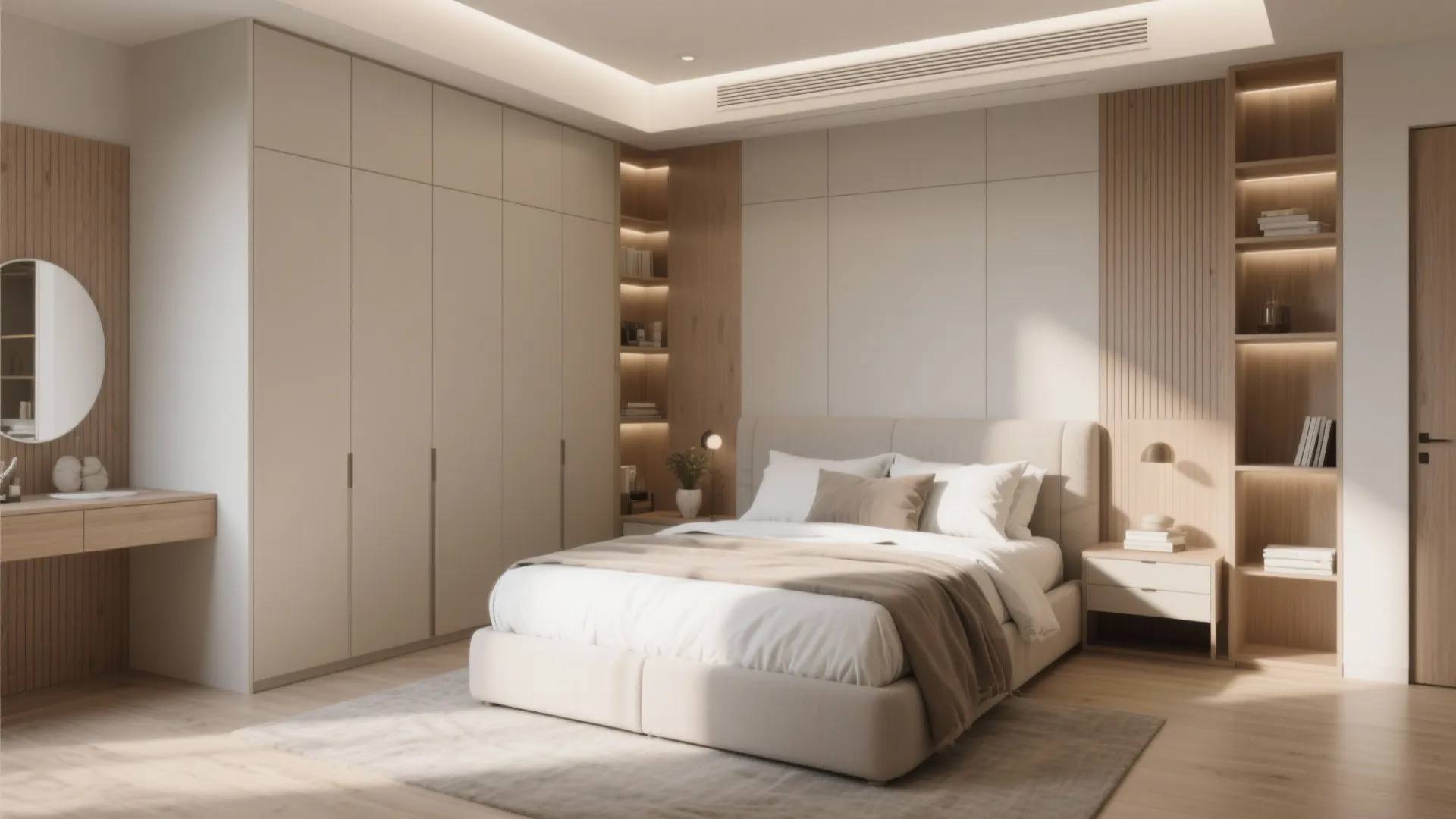 Built-in Corner Almari