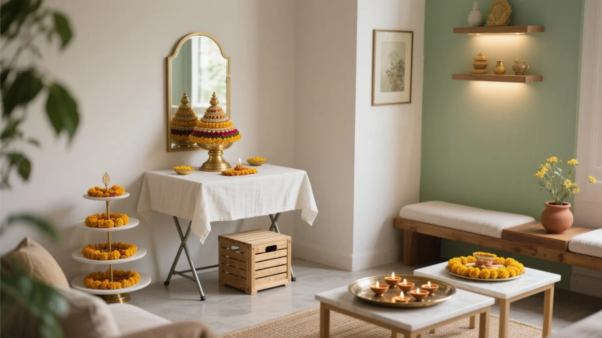 Space-Savvy Setups: Foldable Tables, Corner Niches, and Trays