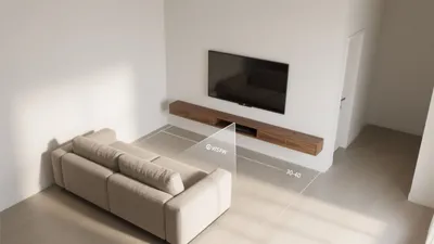 Modern Living Room with Floating Media Unit