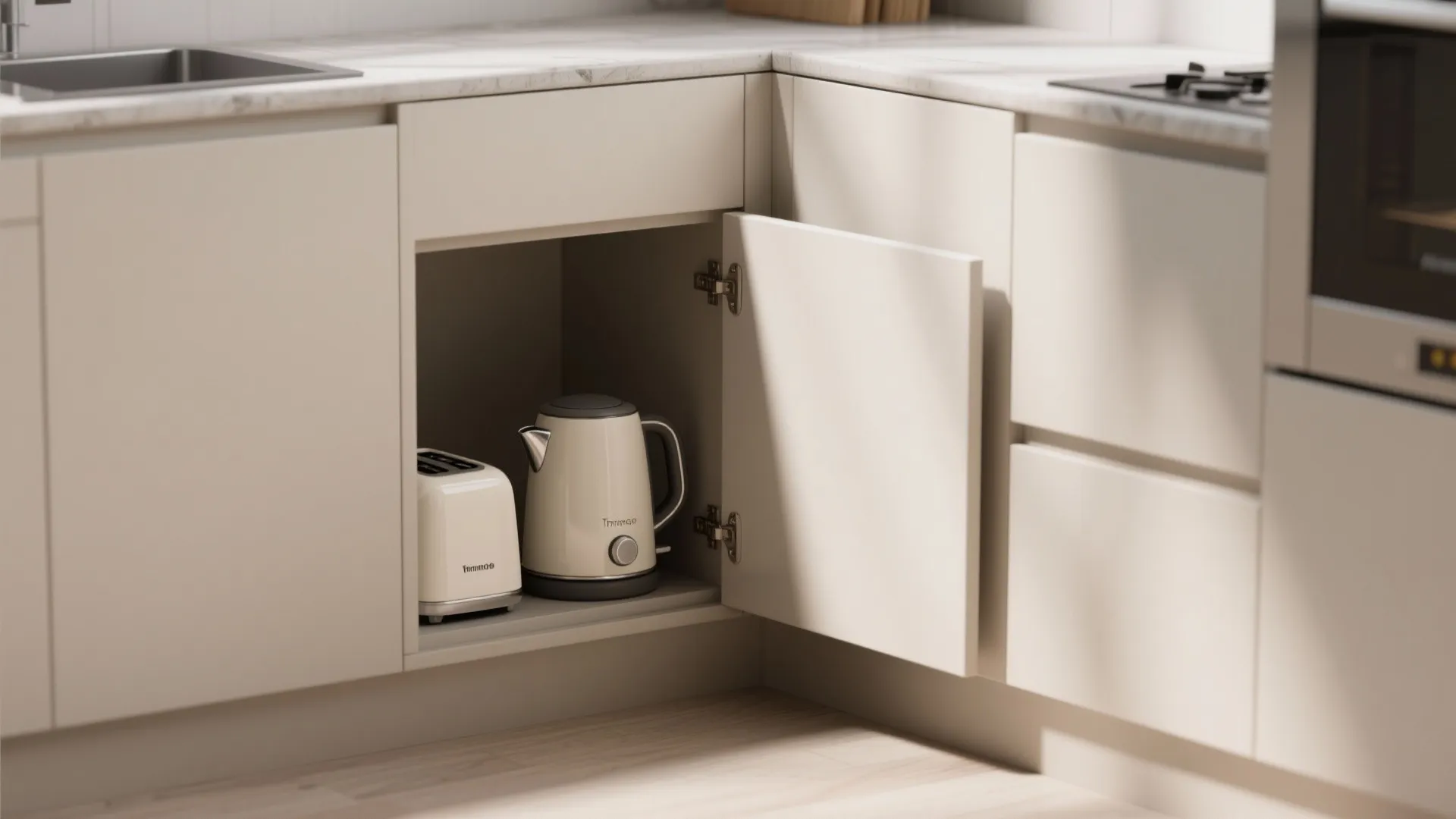 3. Corner Appliance Garages