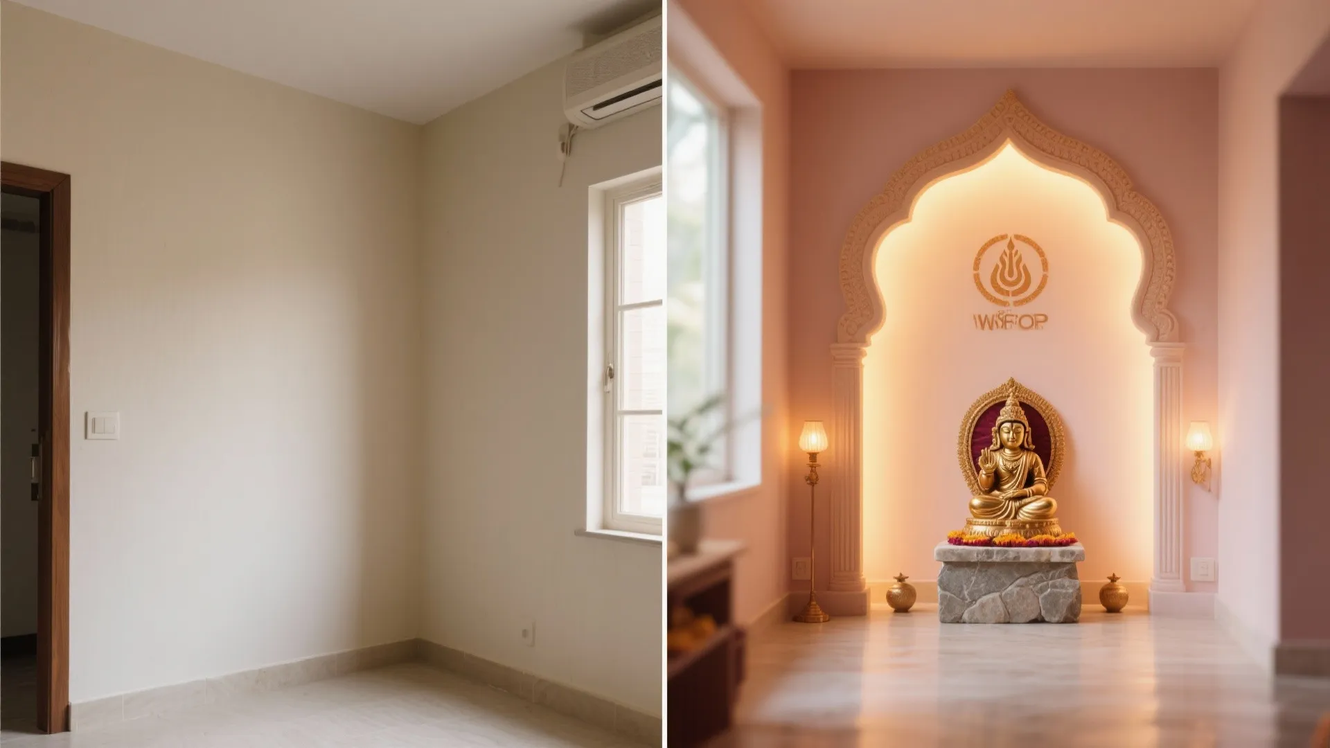 Compact POP Arch Mandap for Corners