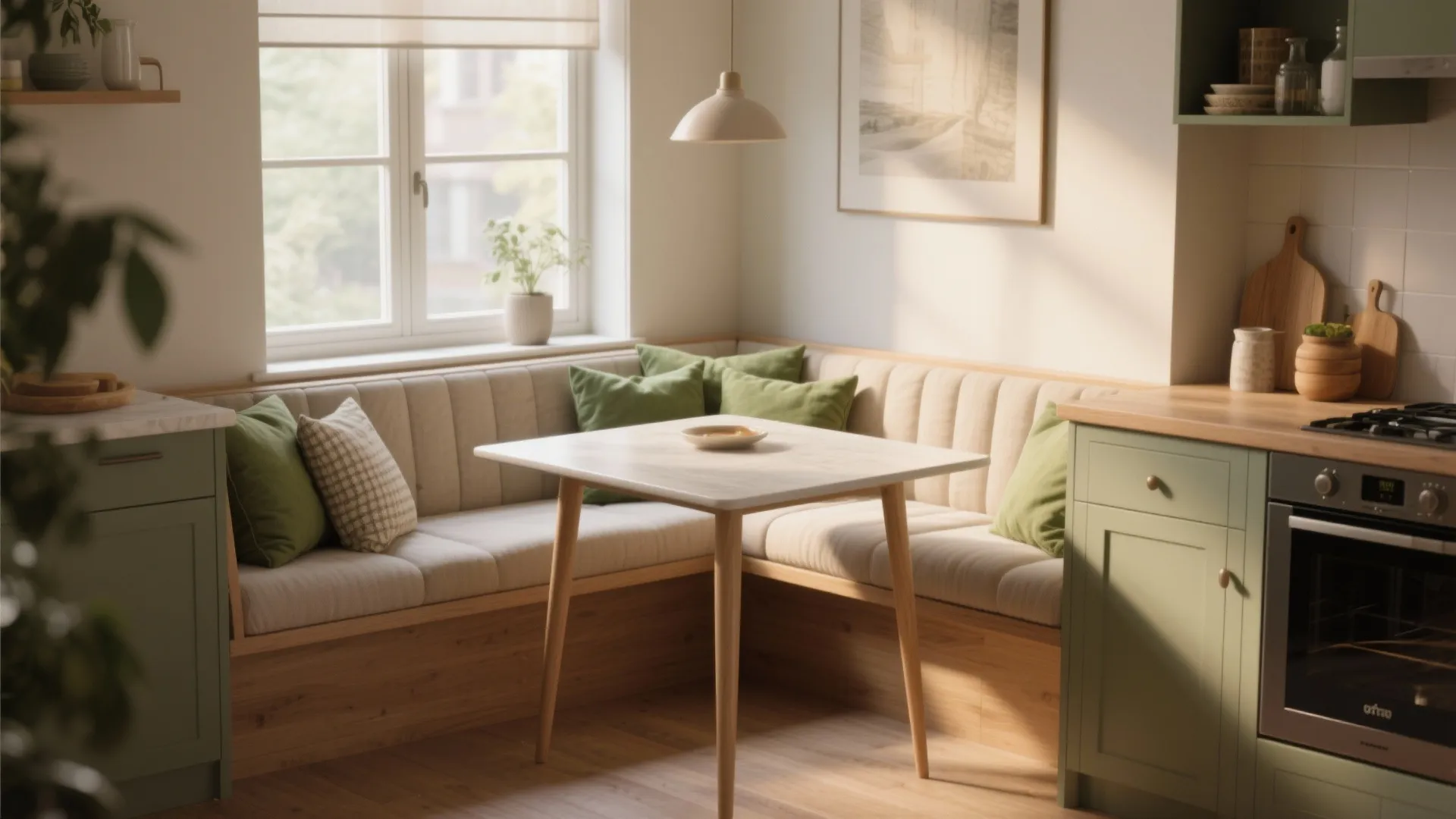 4. Corner Banquette with Rectangular Table