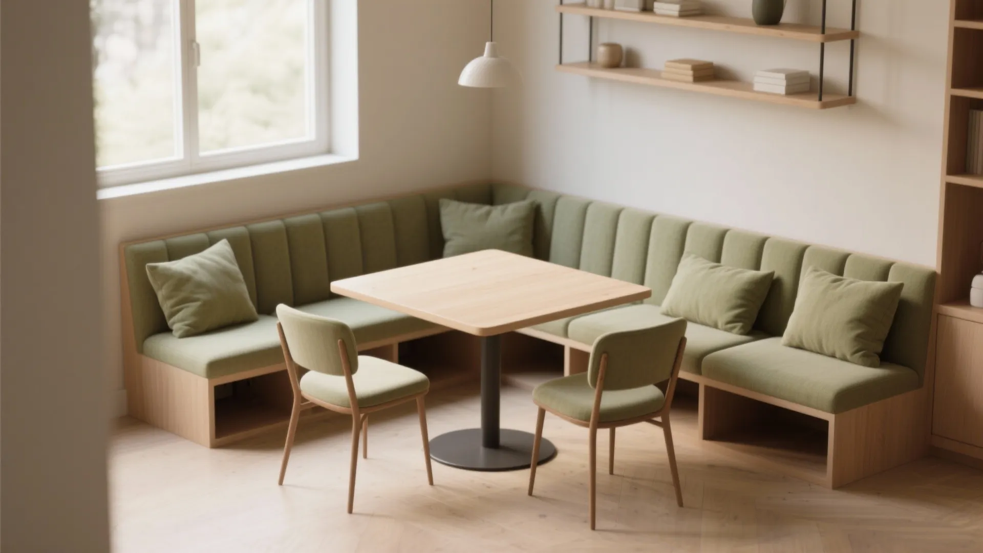 2. Corner Banquette to Multiply Seating