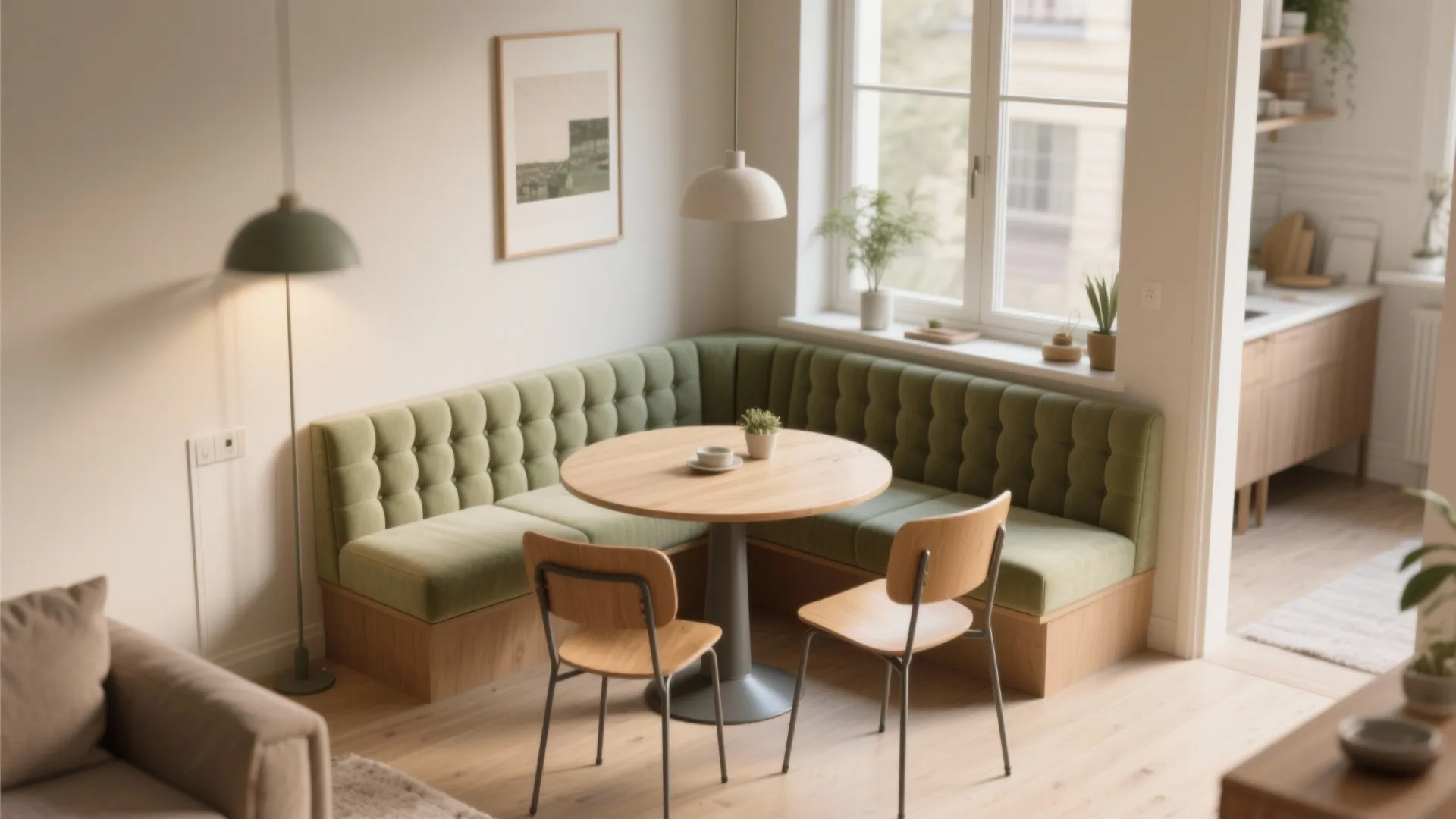 4. Banquette dining and corner nooks