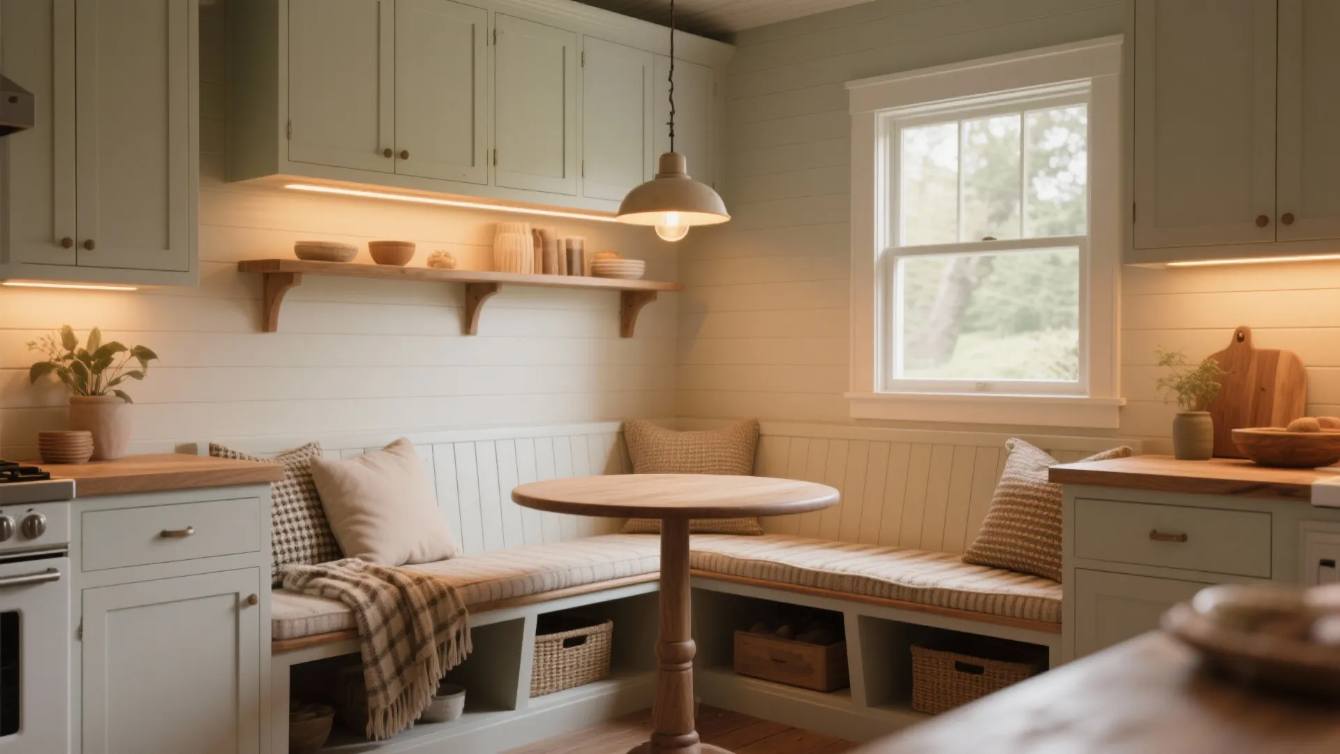 Tips 4: Corner banquette and built-in storage