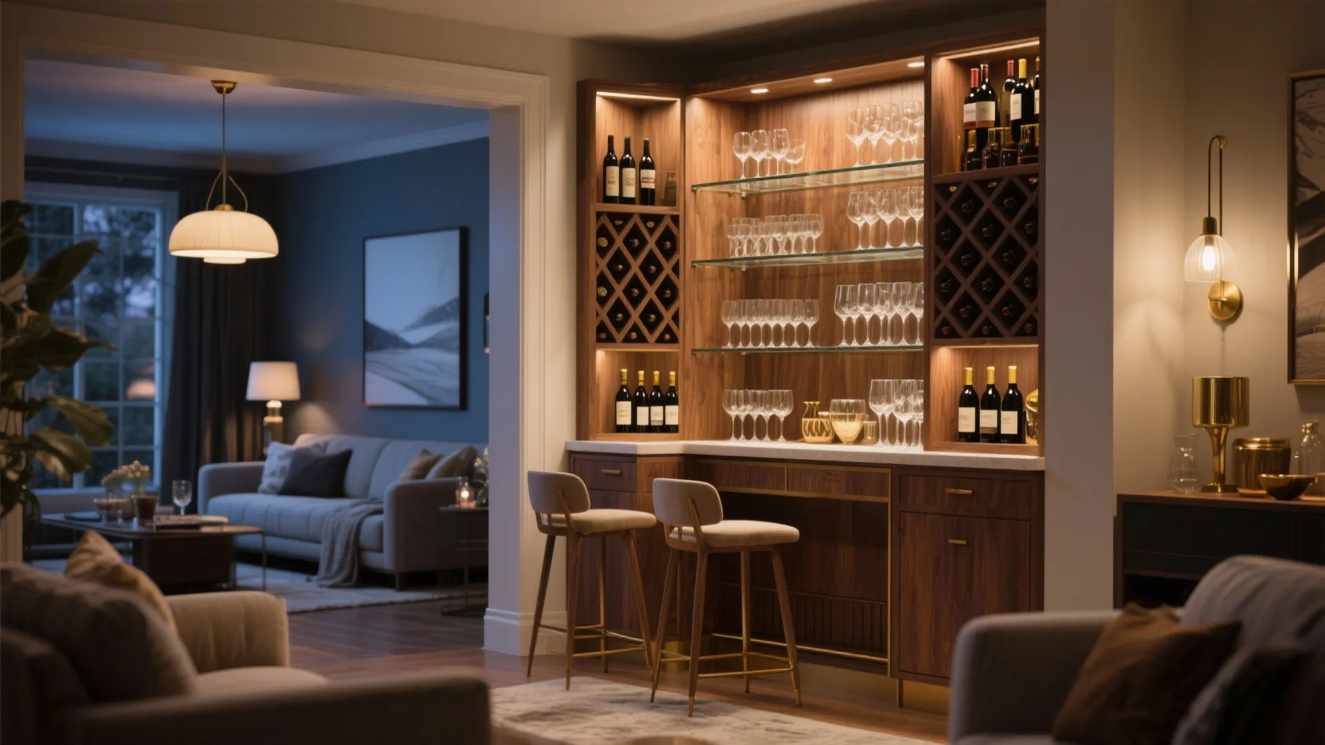 4. Corner Bar Cabinet