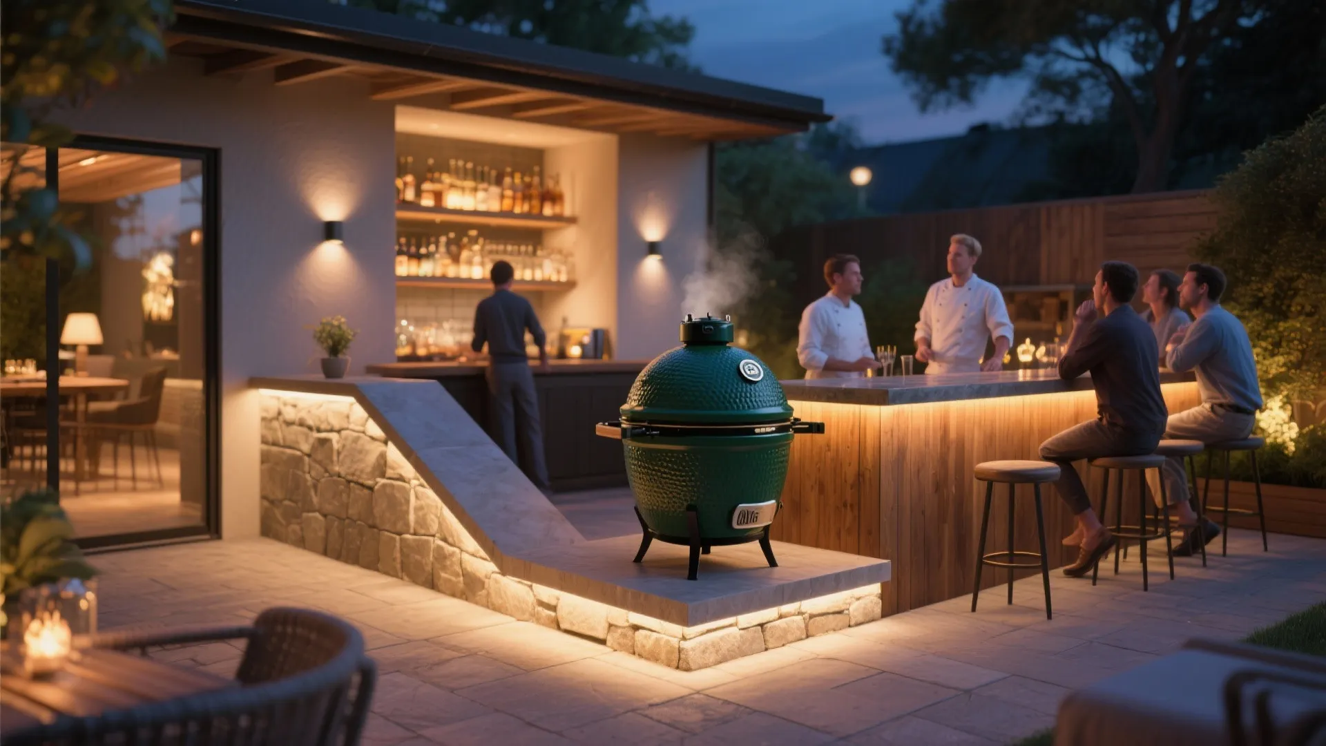 5. Corner Bar with Seating Overlook