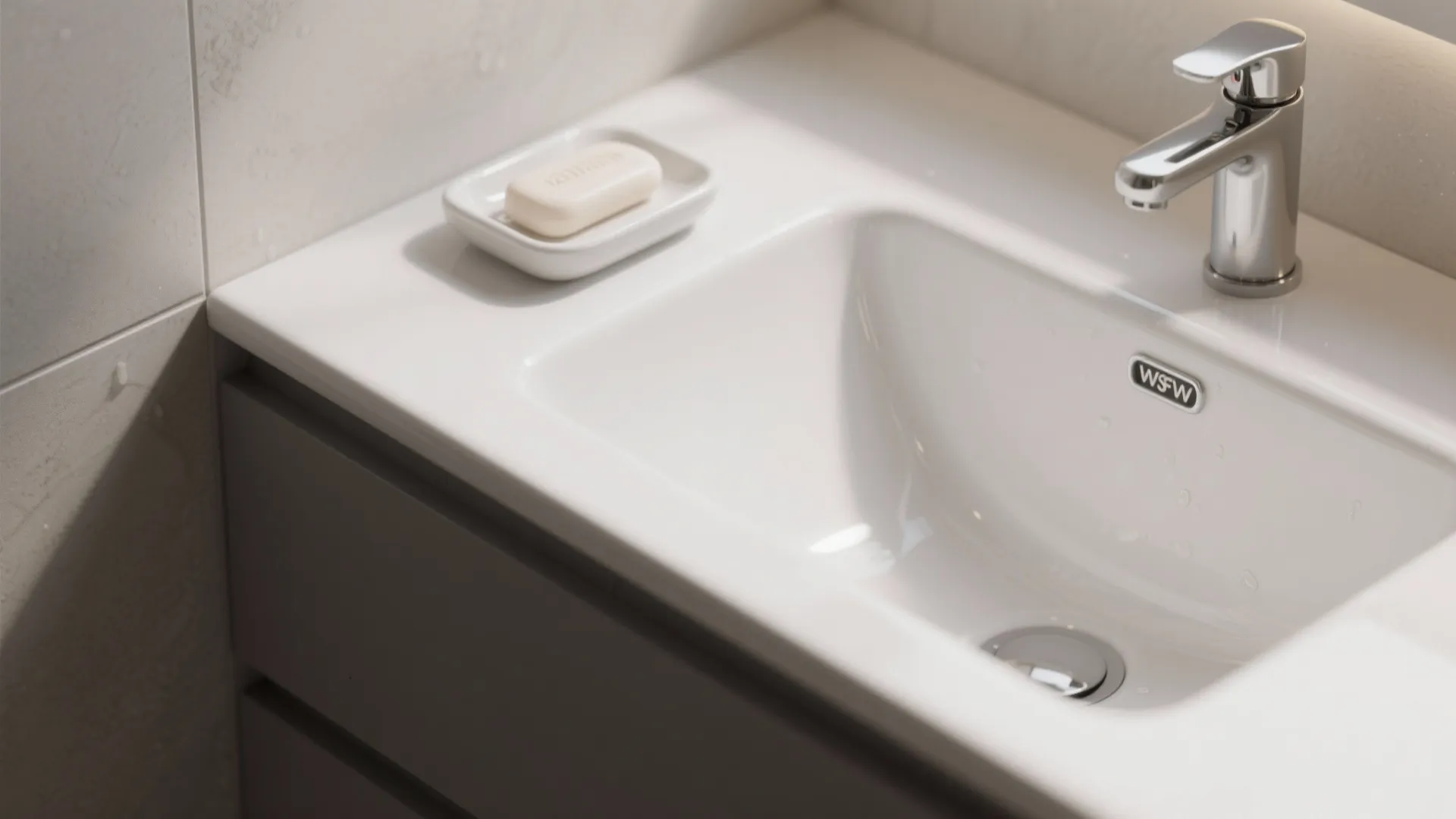 Corner basin to unlock dead space