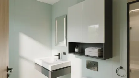 5 wall mounted corner bathroom cabinet ideas