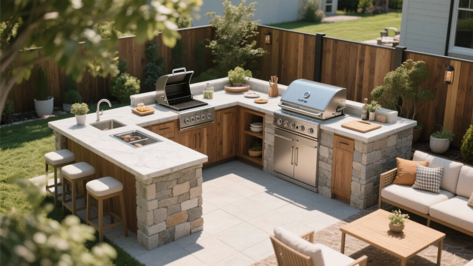 2. Corner Layout to Maximize Space