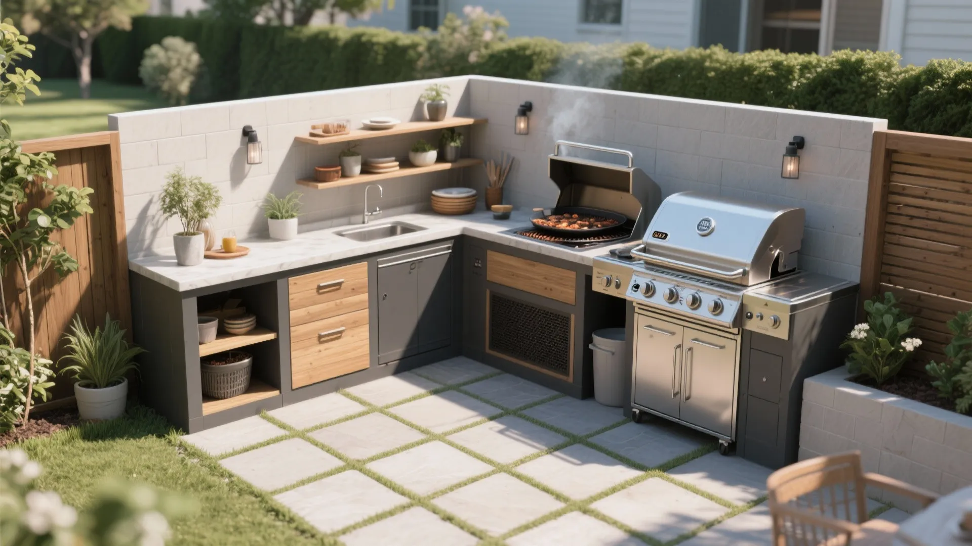 2. Compact Corner Setup