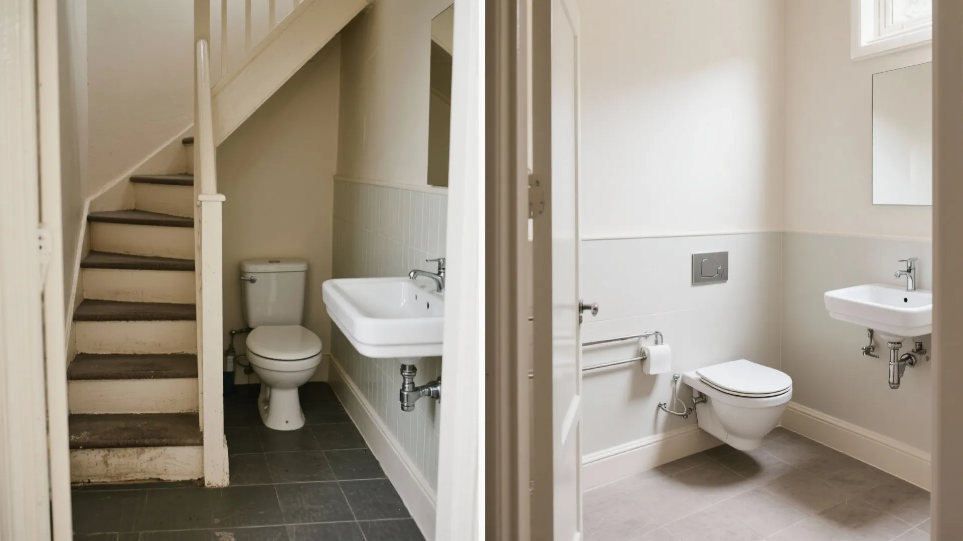 3) Compact corner fixtures and wall-hung pieces