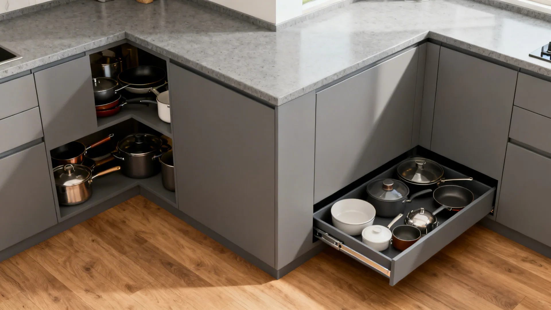 Idea 2: Corner Intelligence—Diagonals, LeMans, and Drawer Stacks