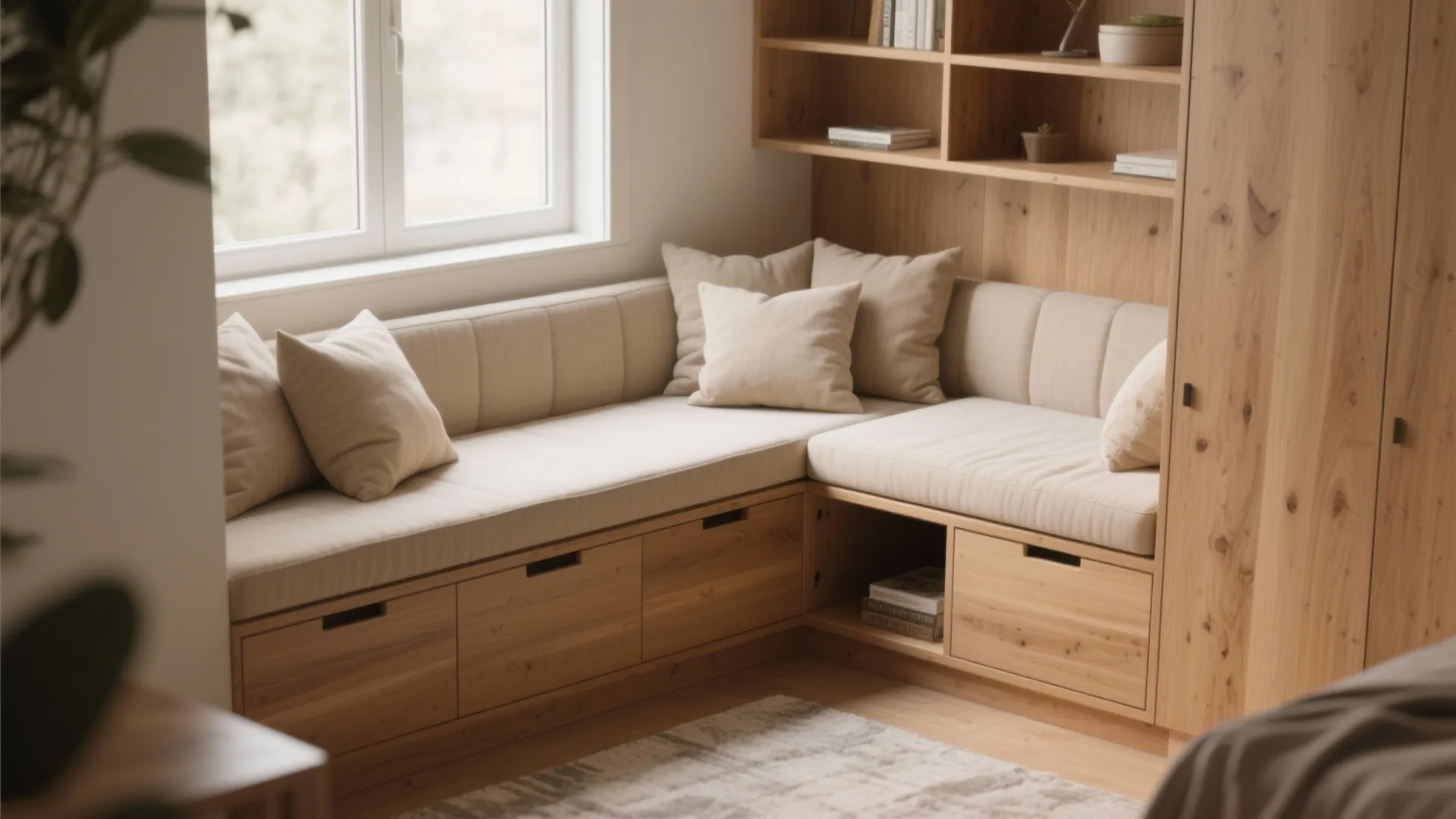 9. Corner Bench with Storage