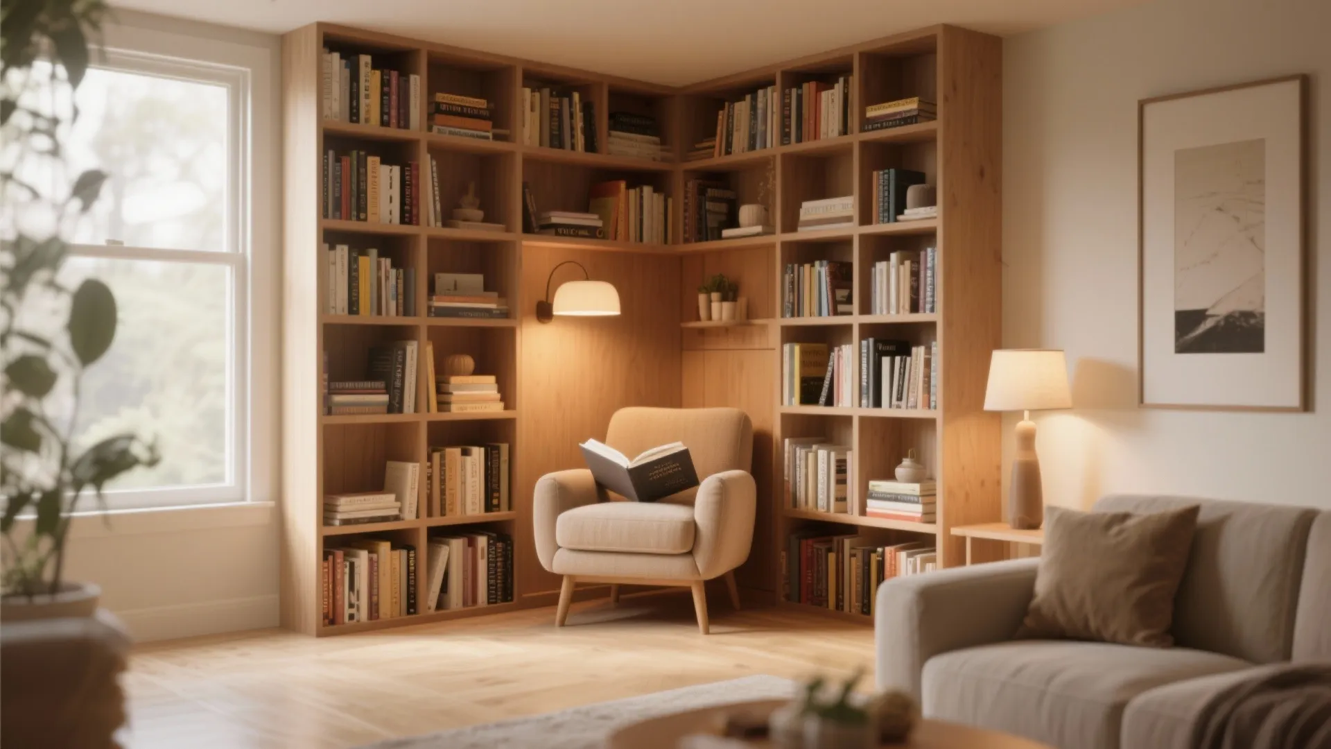 4. Corner Book Nook