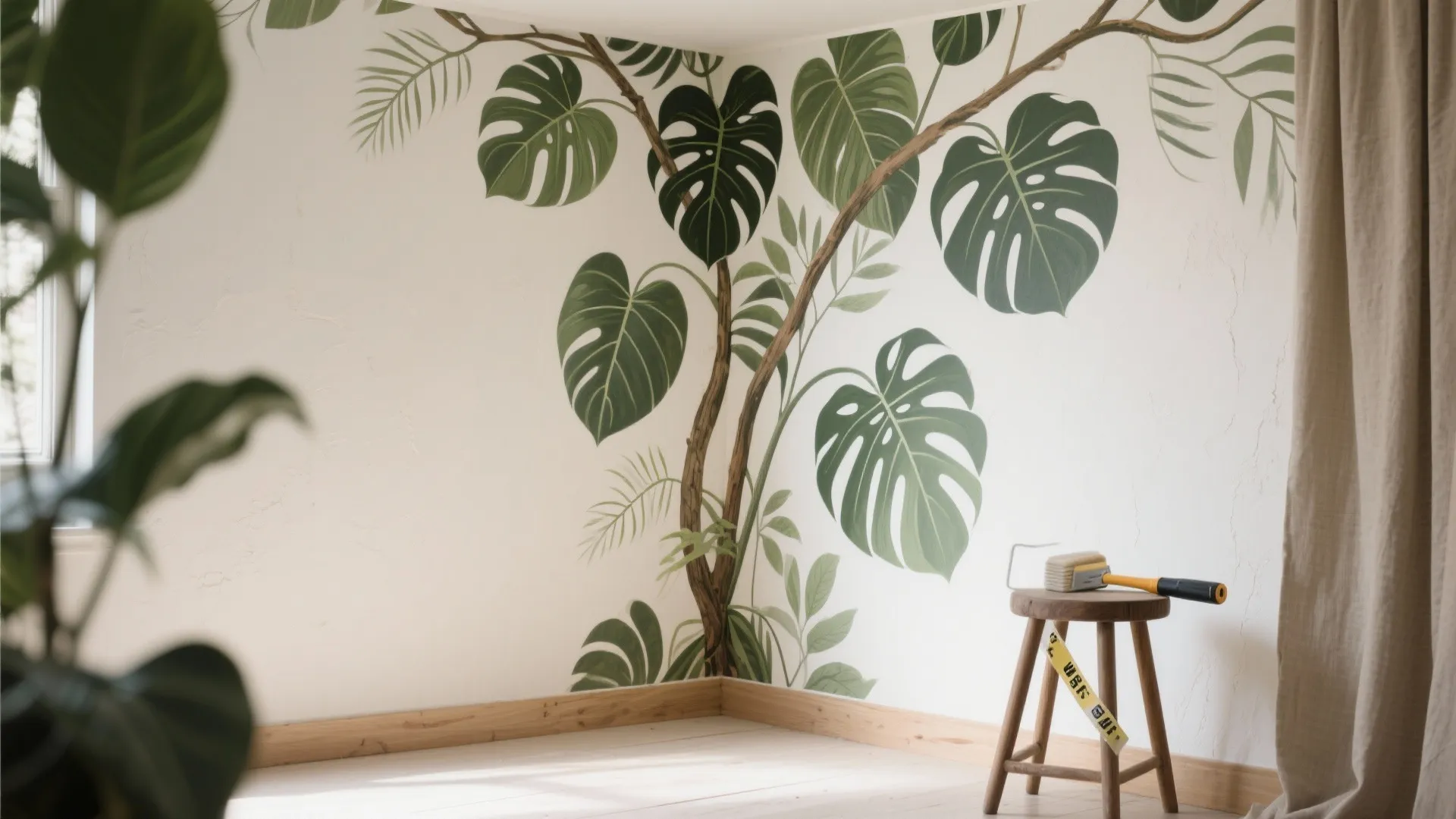 3. Wrap Corners with Big Botanicals