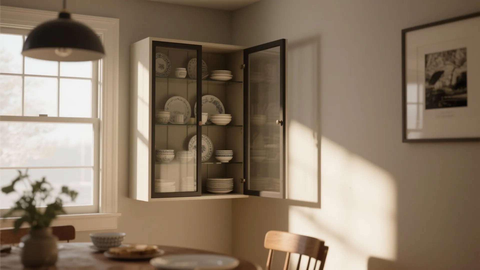 Compact Corner China Cabinet