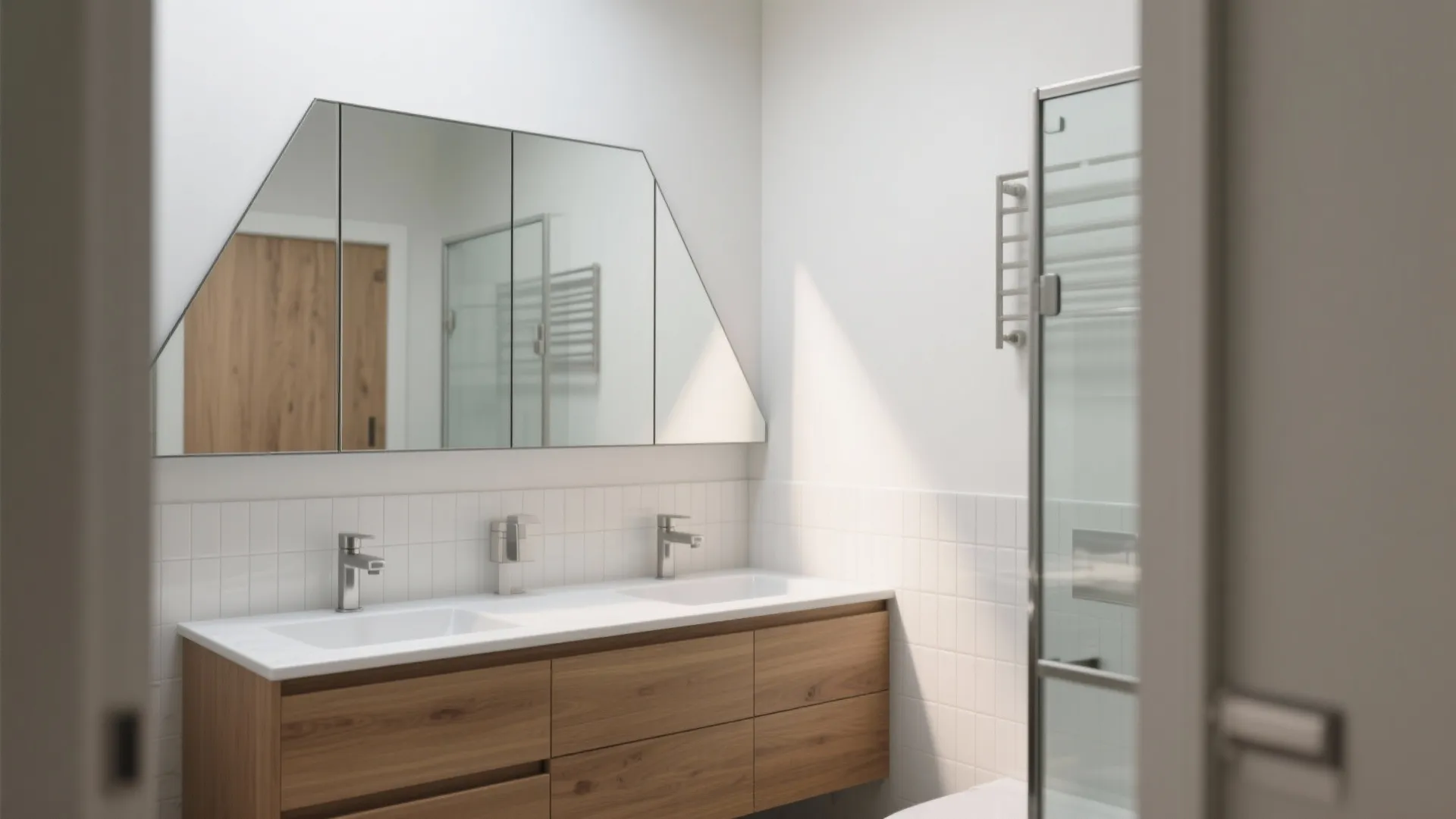 4) Corner Mirror Cabinet to Reclaim Dead Space