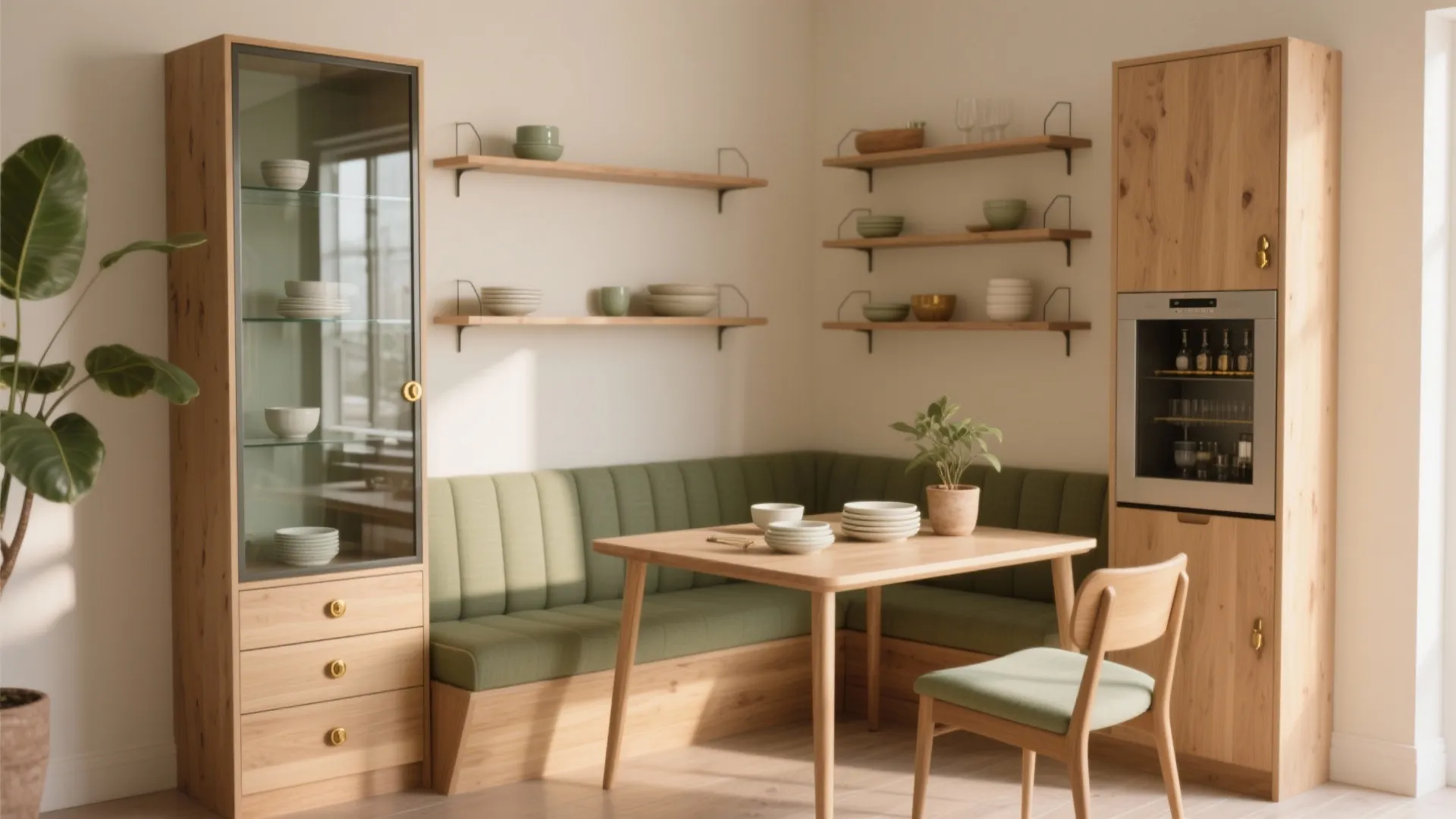 Dining Room Corner Cabinet Ideas: 5 Creative Picks: Practical and stylish corner cabinet solutions for small dining spaces