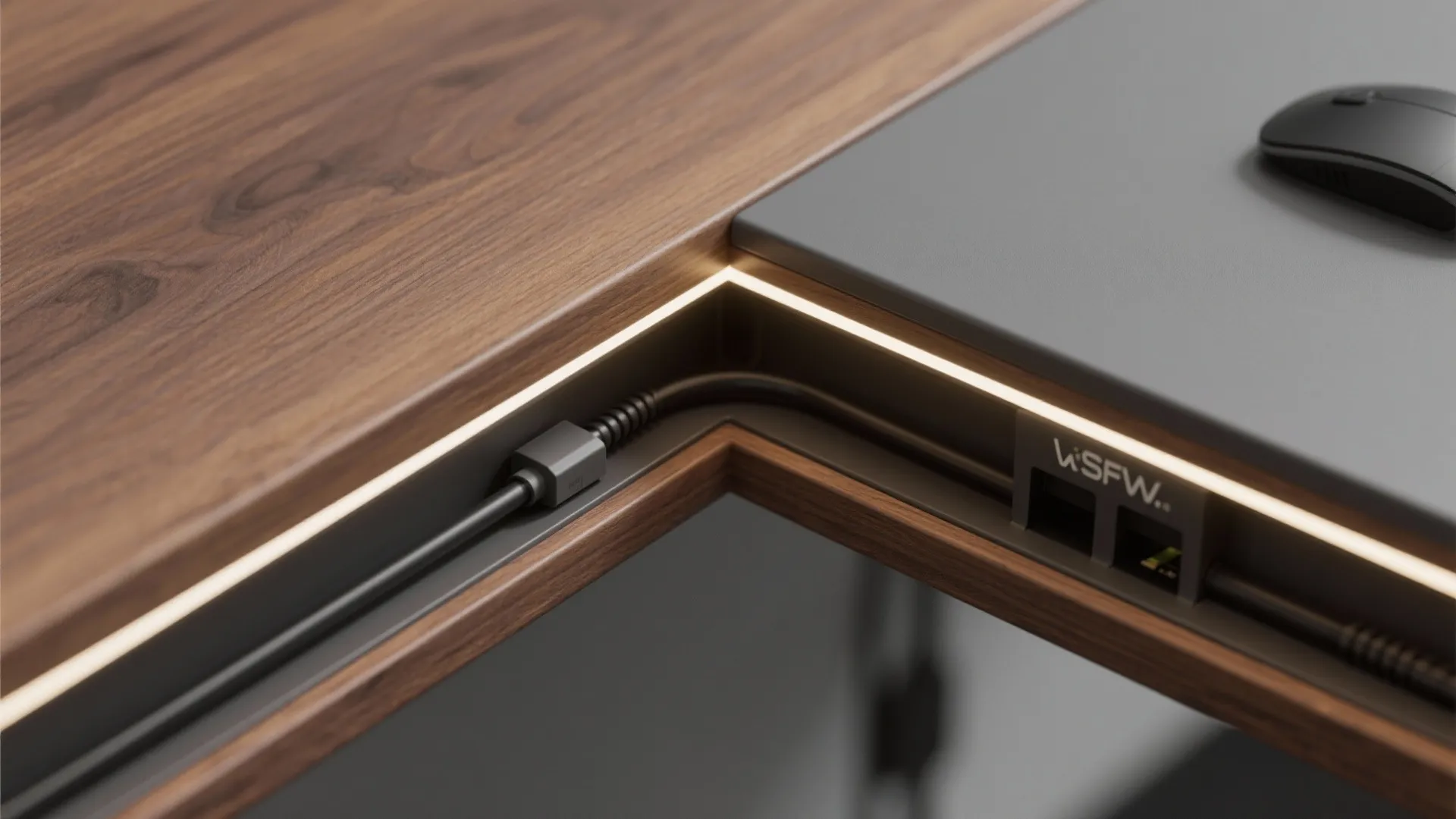 L-Shaped Desk Zoning for Flow