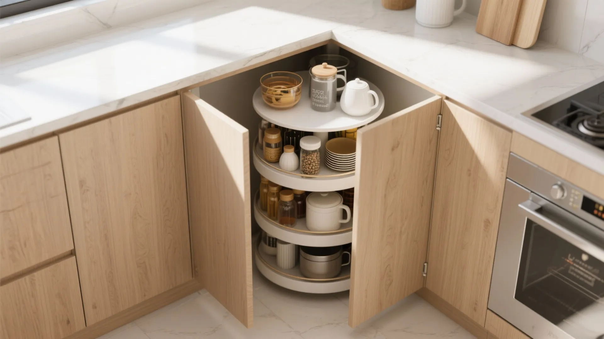 3. Corner Cabinet Carousel