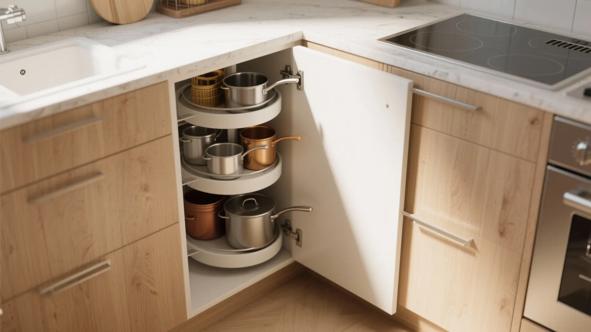 8. Corner Cabinet Carousels