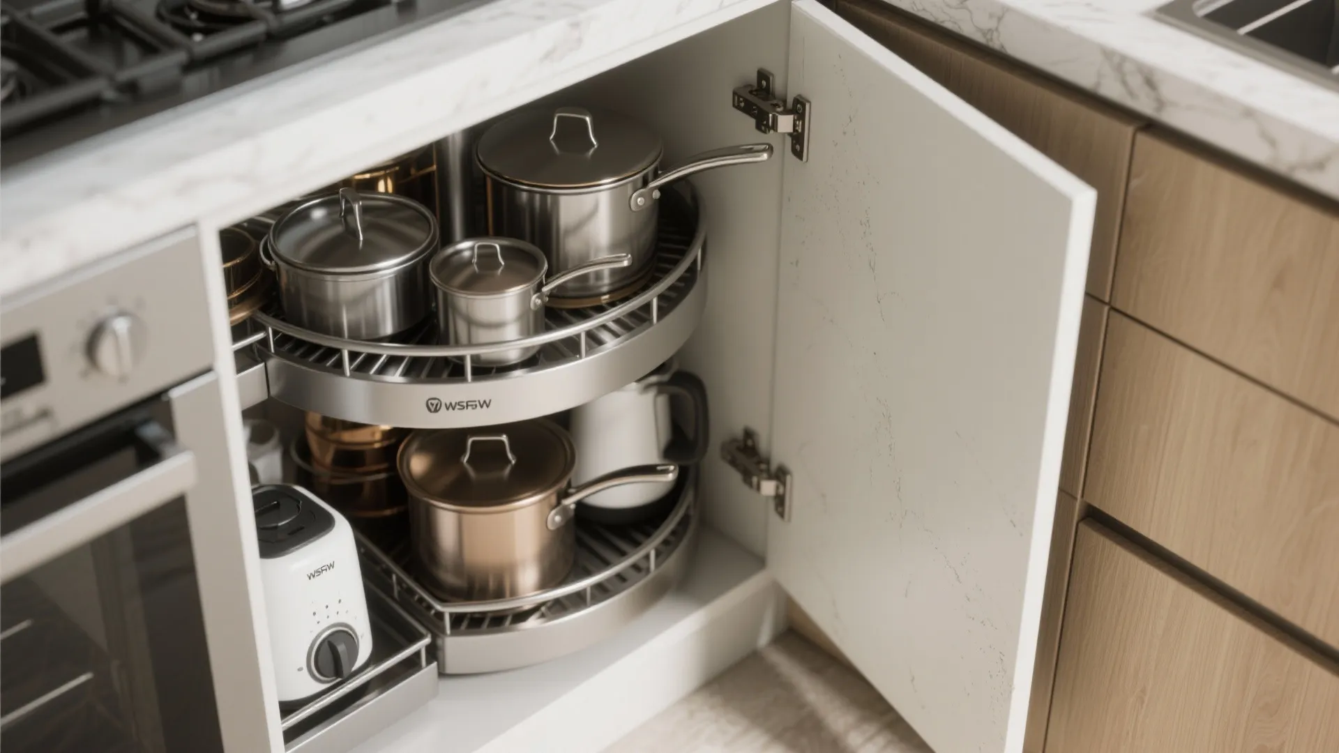 3) L-shaped small kitchen layout done right