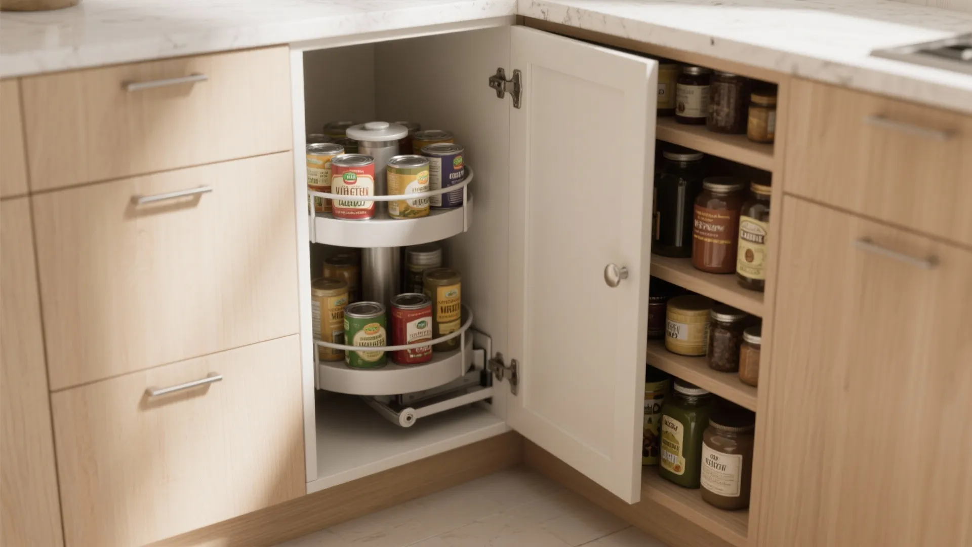 2. Corner carousel to rescue awkward corners