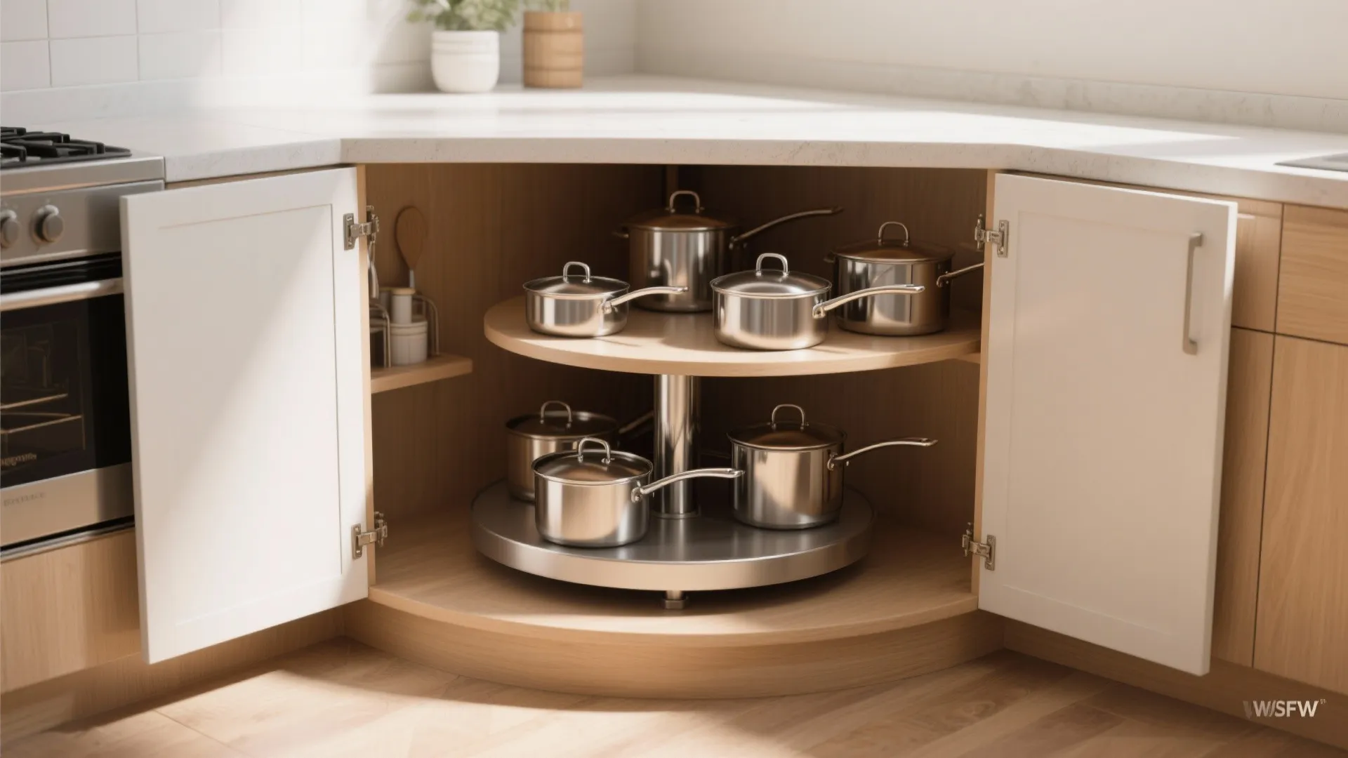 3. Corner Carousel (Lazy Susan) Retrofit