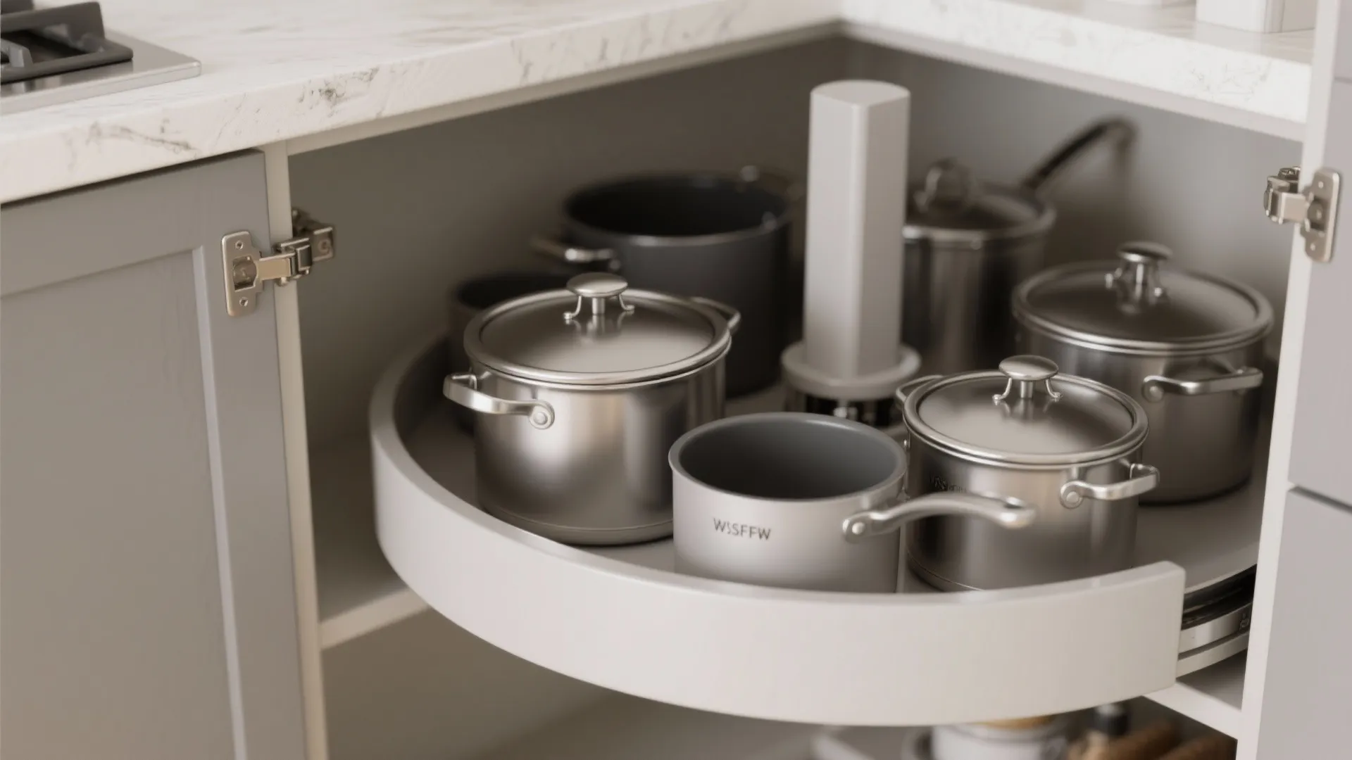 Smart L-shaped layouts that maximize counter continuity