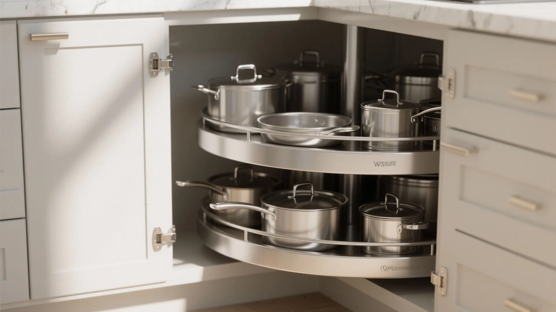 L-shaped layout to unlock countertop space