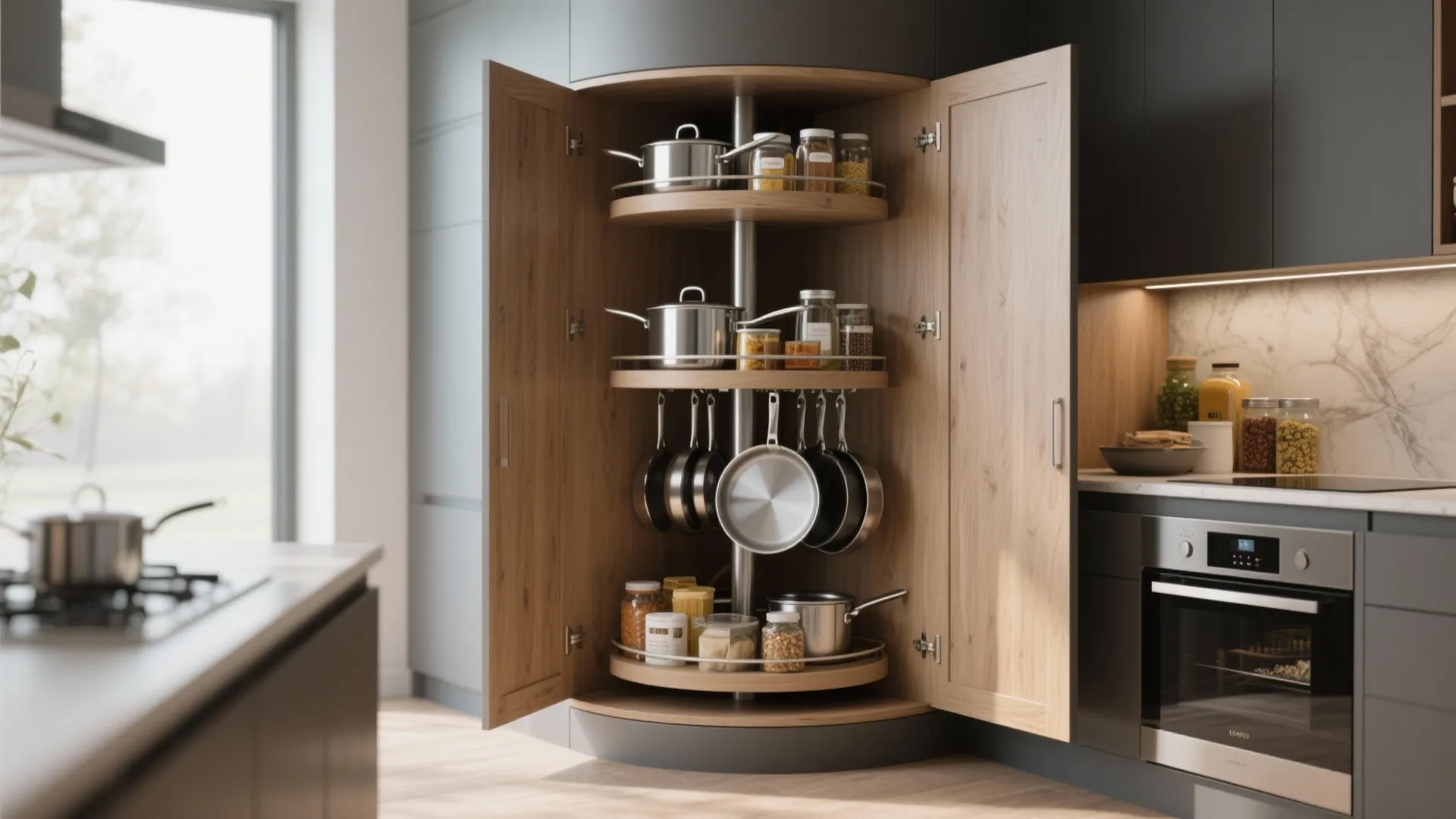 2. Corner Carousel Units