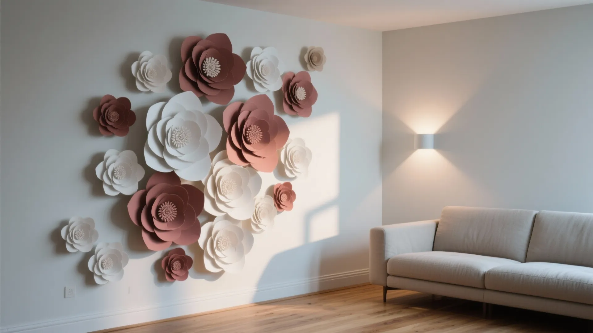 3D Layered Petal Clusters (Corner to Center)