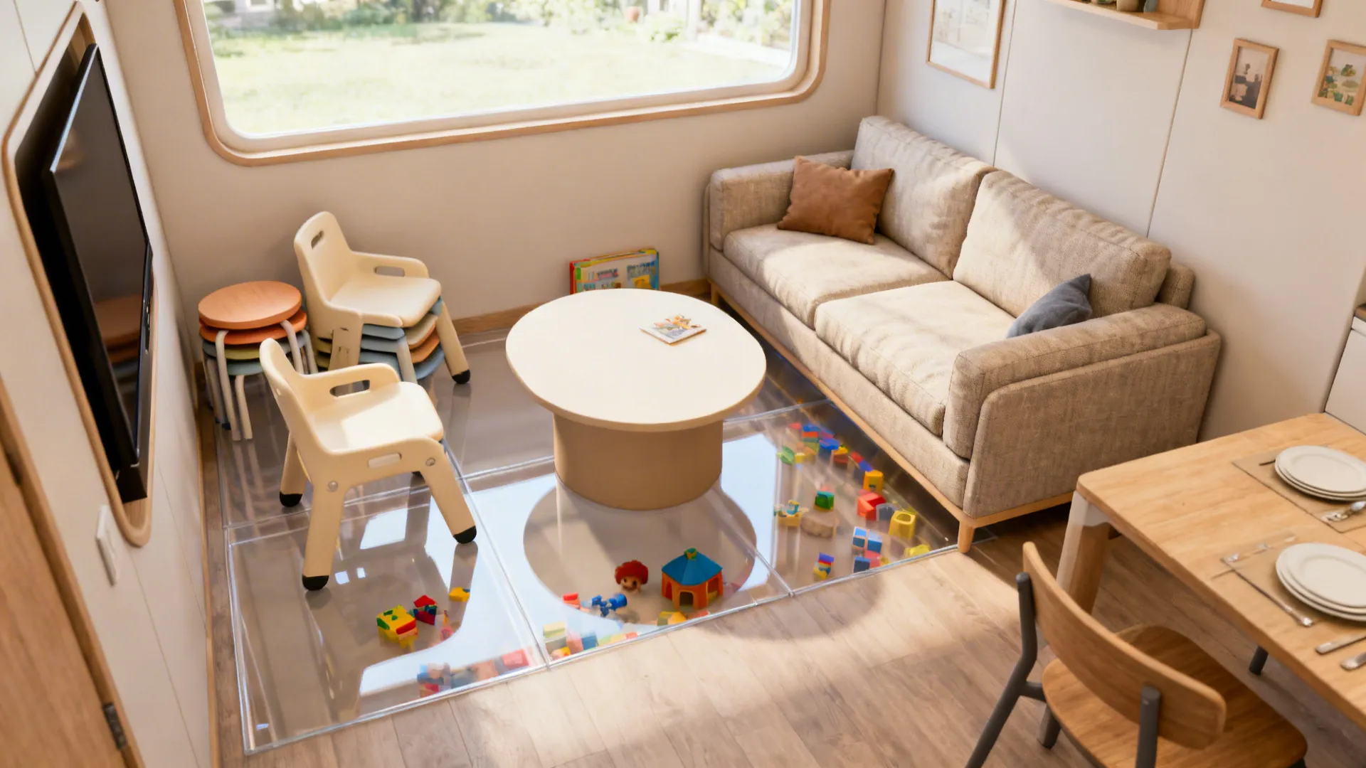 5. Corner Conversation with Mobile Seating