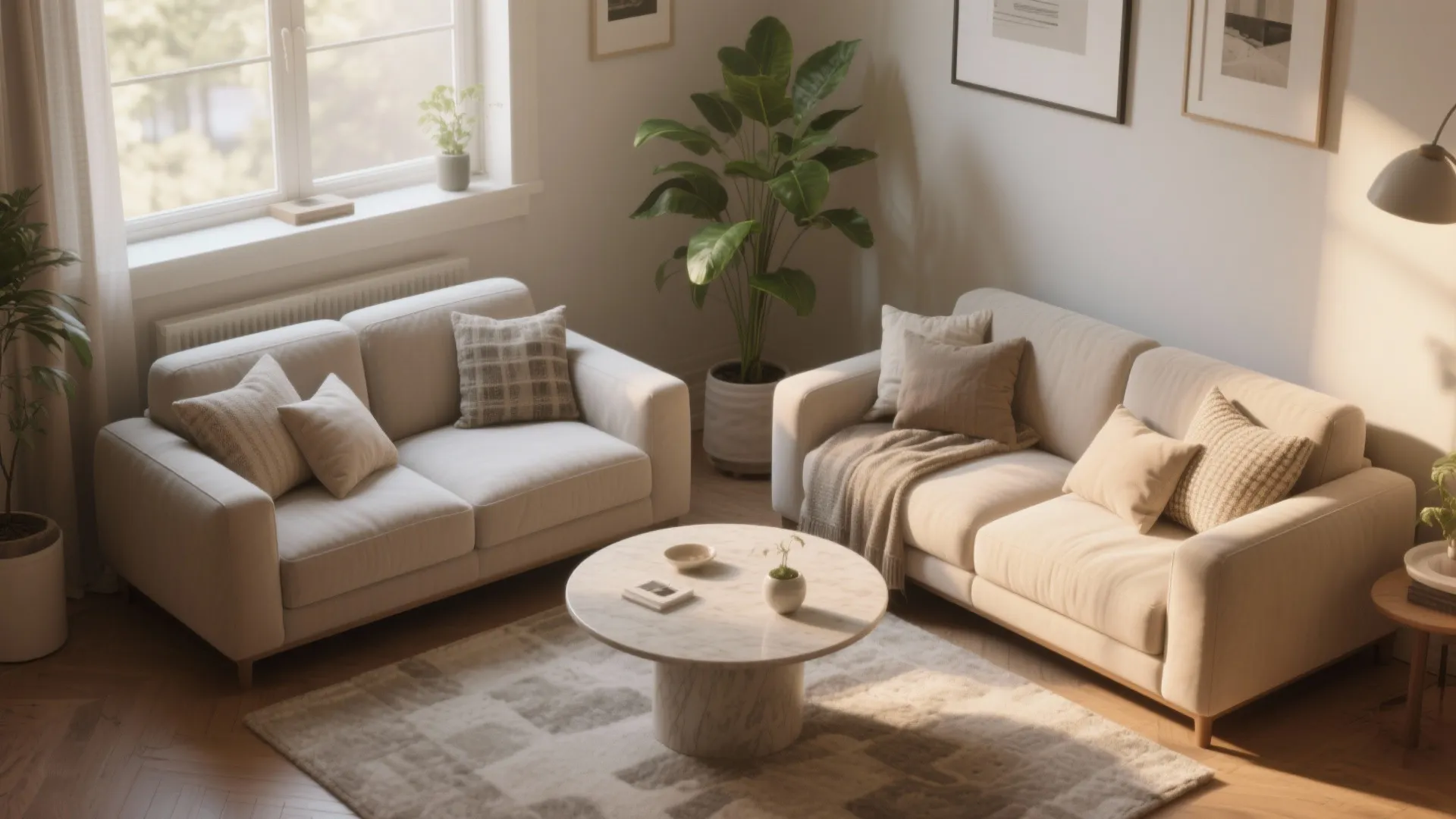 2. Corner conversation nook