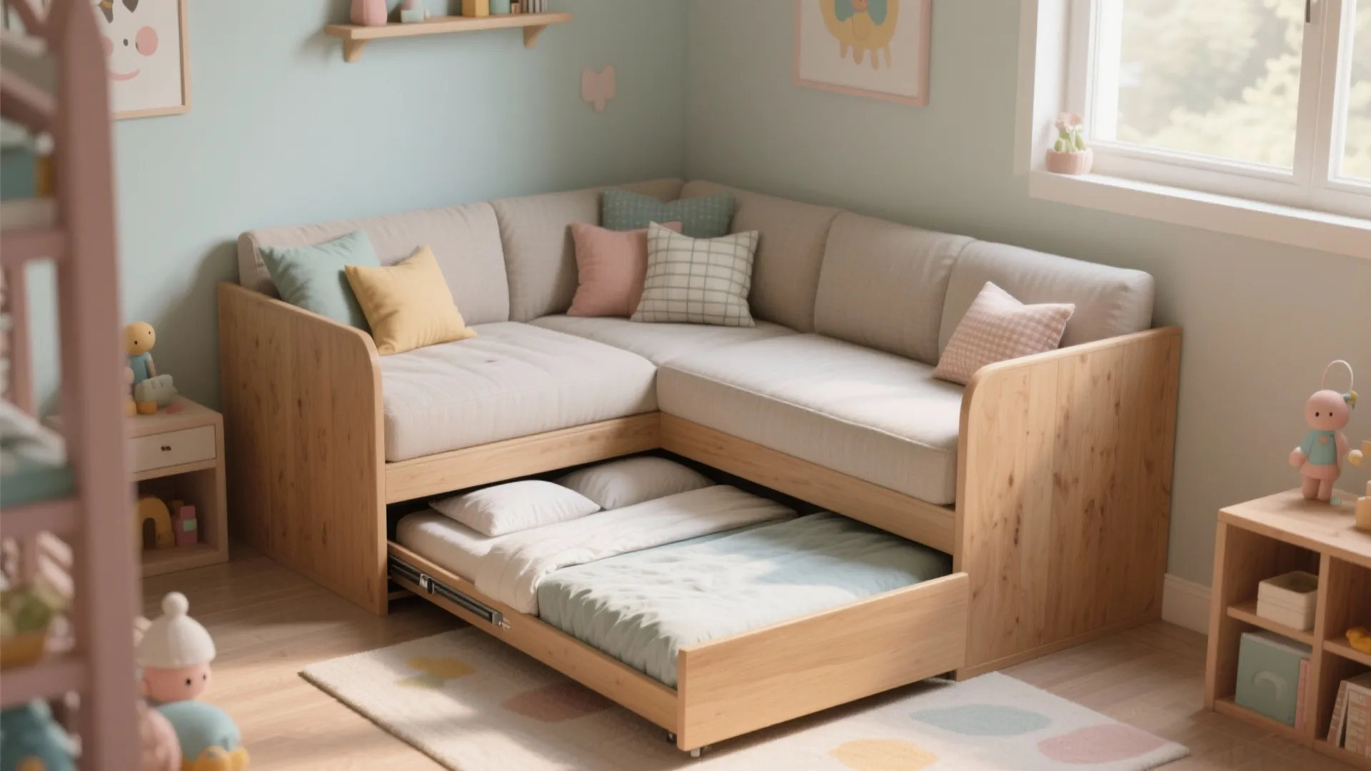 2. Corner Daybed + Trundle